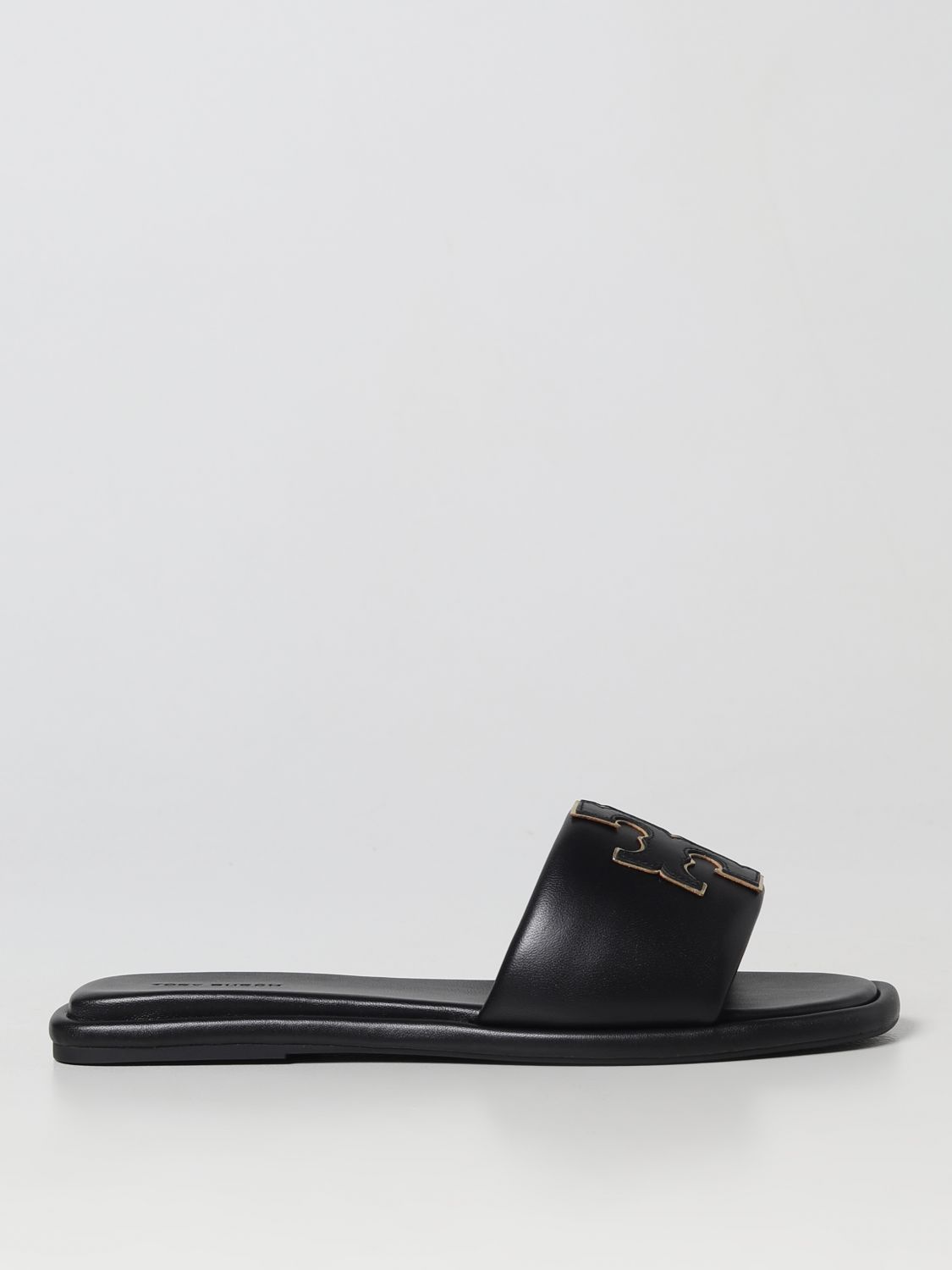 TORY BURCH: flat sandals for woman - Black | Tory Burch flat sandals 79985  online on 