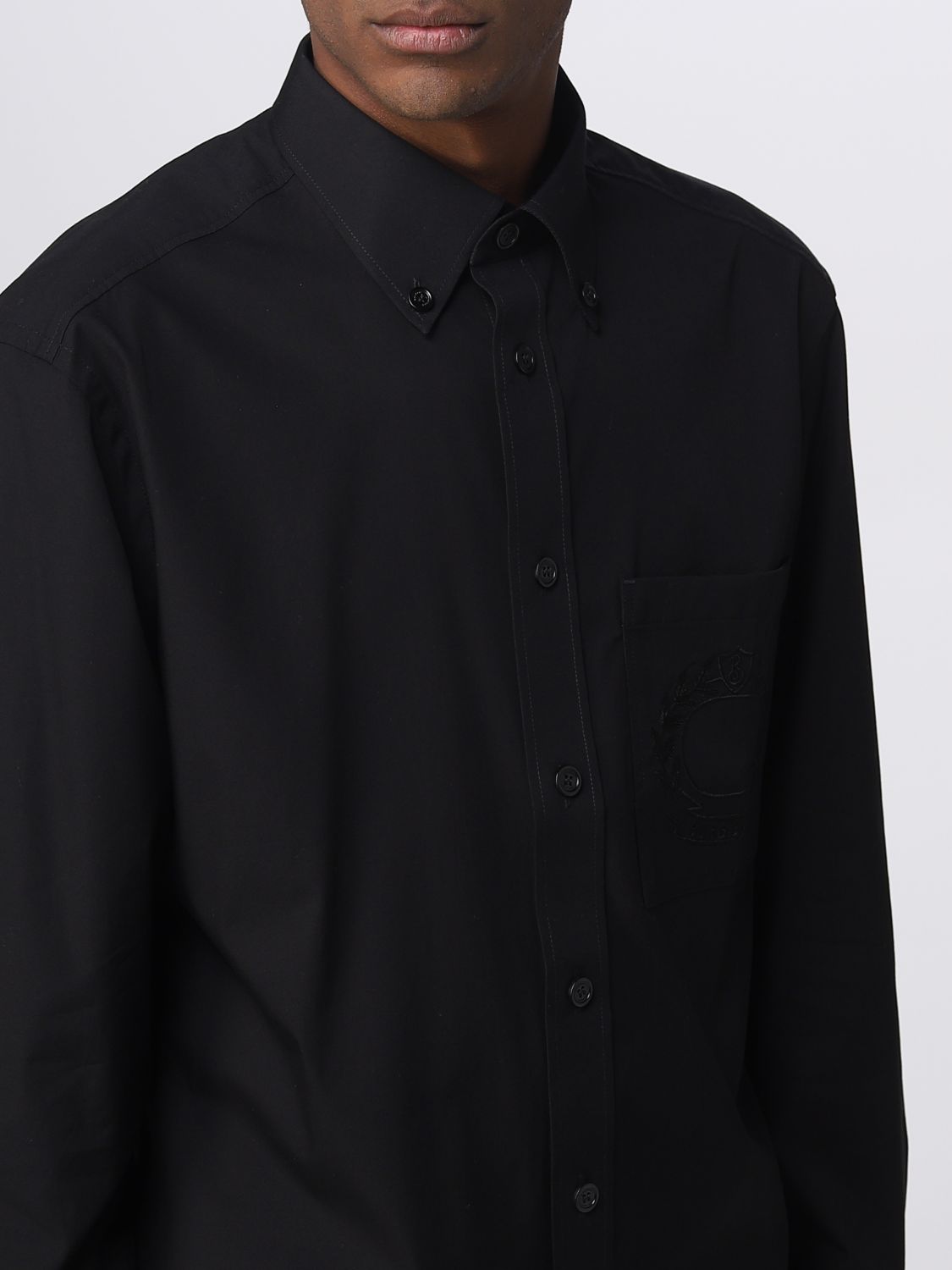 BURBERRY: shirt for man - Black | Burberry shirt 8064873 online on ...