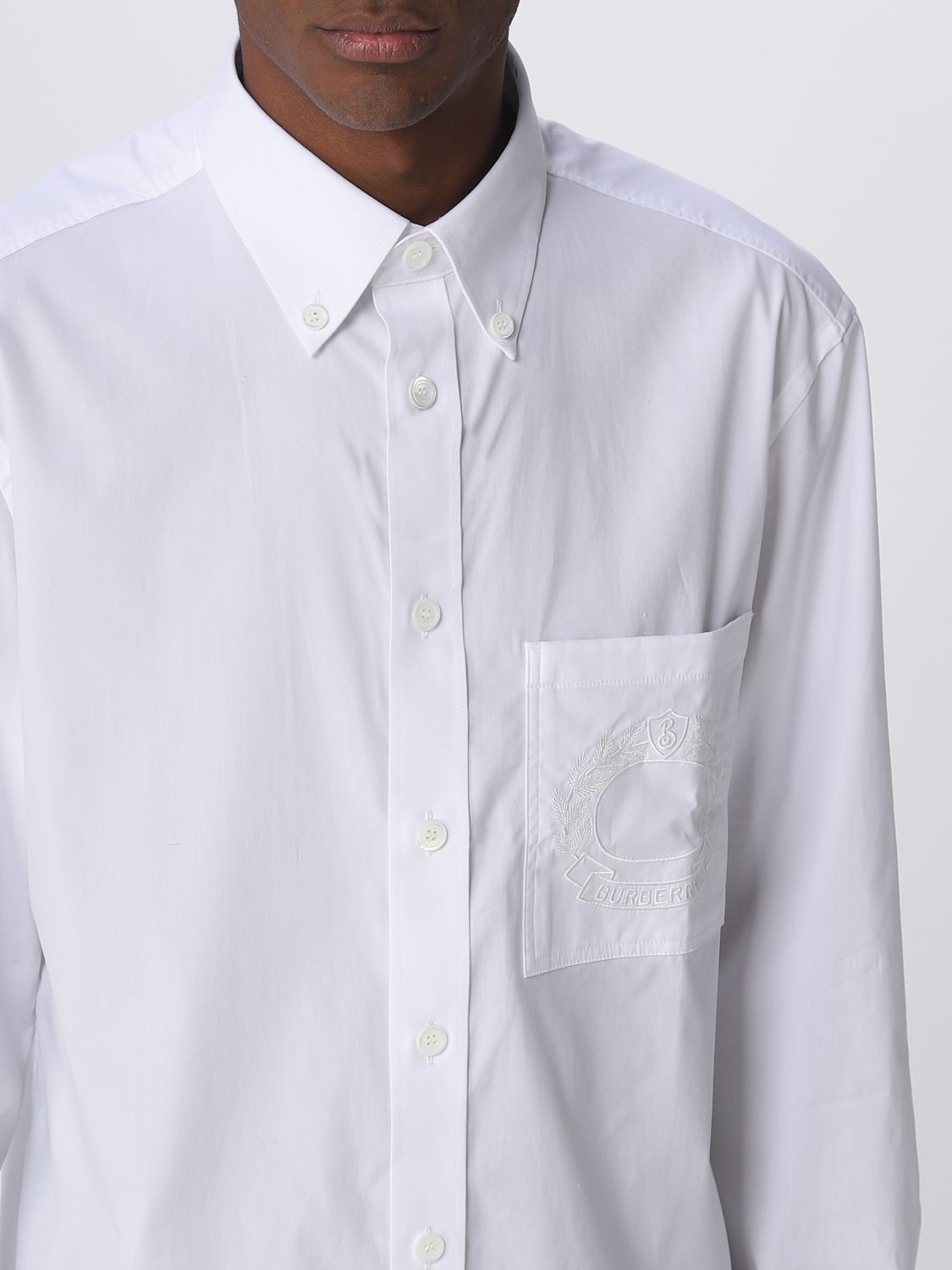 pecador Se convierte en Desempacando BURBERRY: Camisa para hombre, Blanco | Camisa Burberry 8064874 en línea en  GIGLIO.COM
