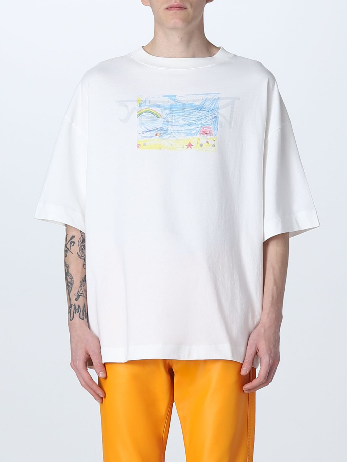 Paura X Giglio.com Double-sided T-shirt In White