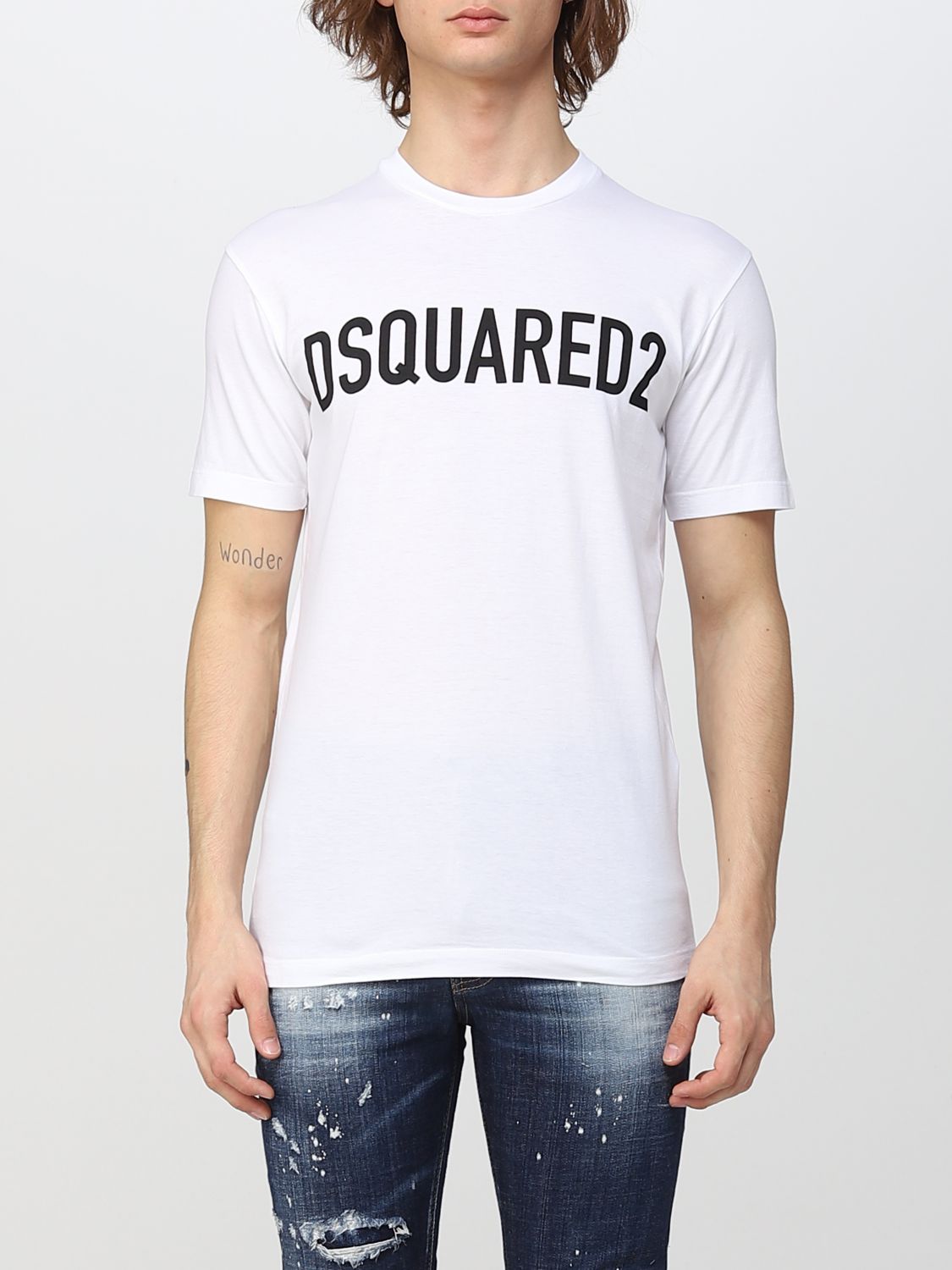 Dsquared2 T恤  男士 颜色 白色 In White