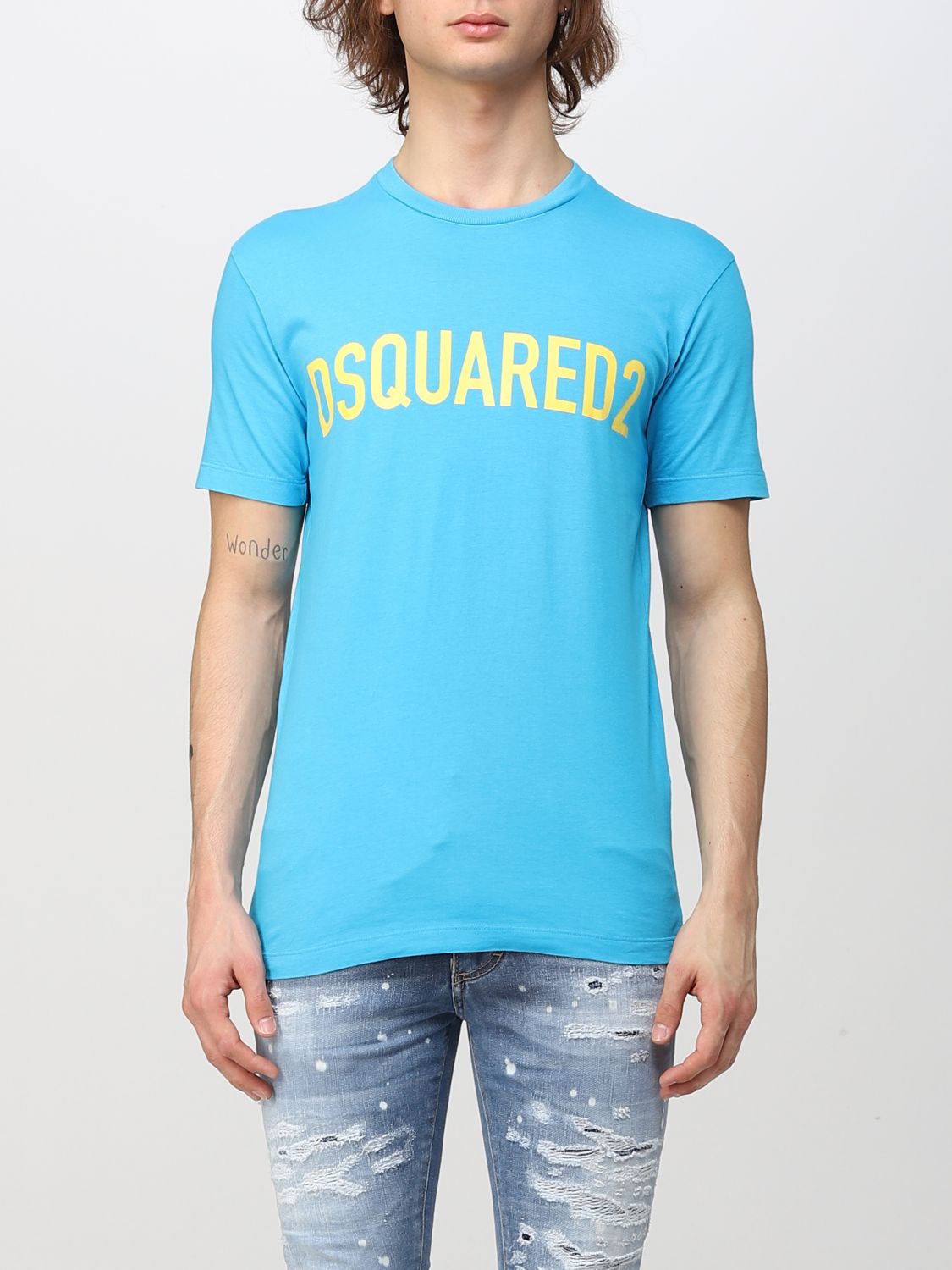 Dsquared2 T-shirt  Men Color Sky Blue