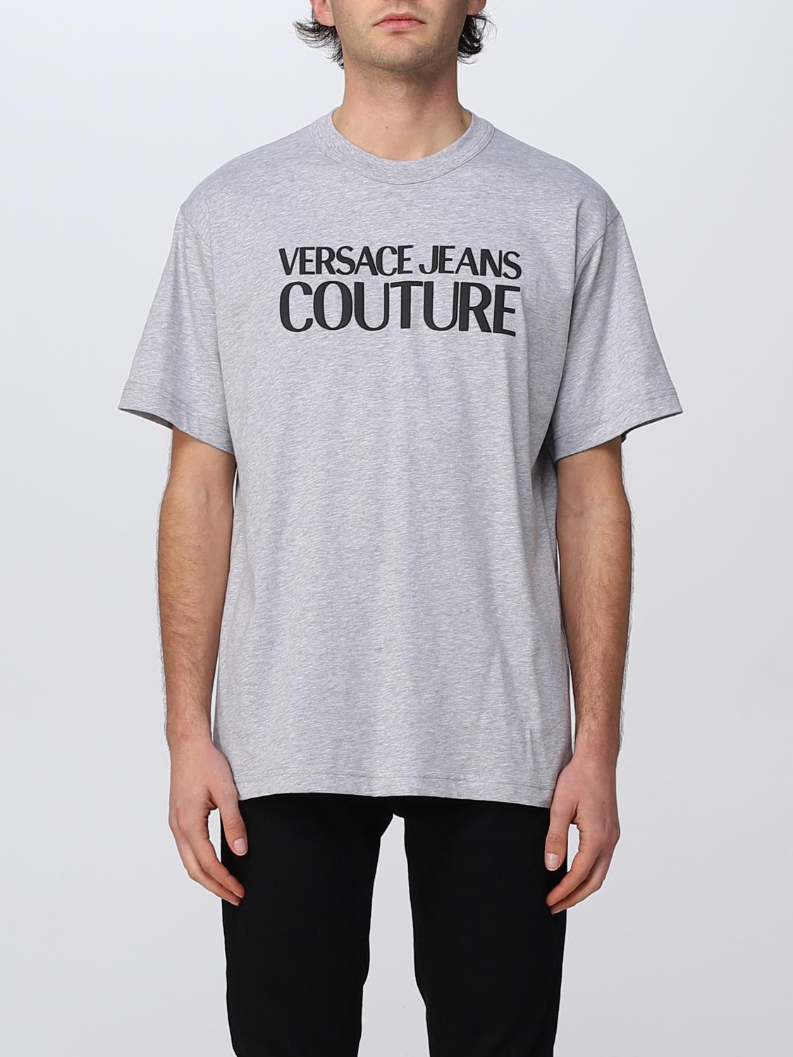 Versace Jeans Couture T-shirt Men Color Grey In Grey