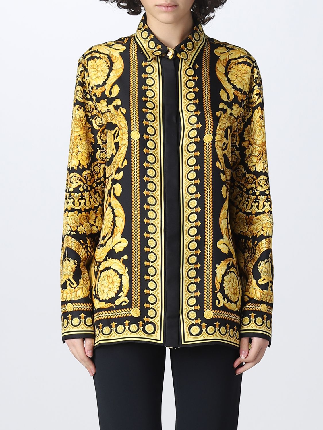 Baroque Versace Shirt In Silk | lupon.gov.ph