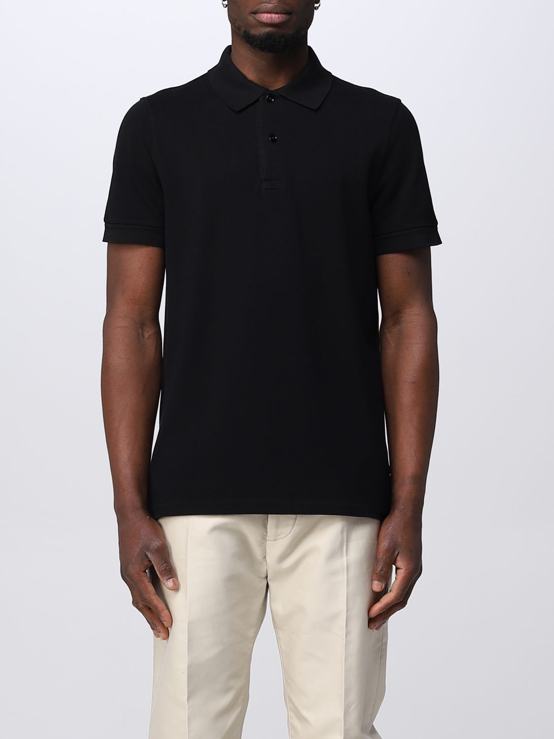 TOM FORD: polo shirt for man - Black | Tom Ford polo shirt JPS002JMC007S23  online on 