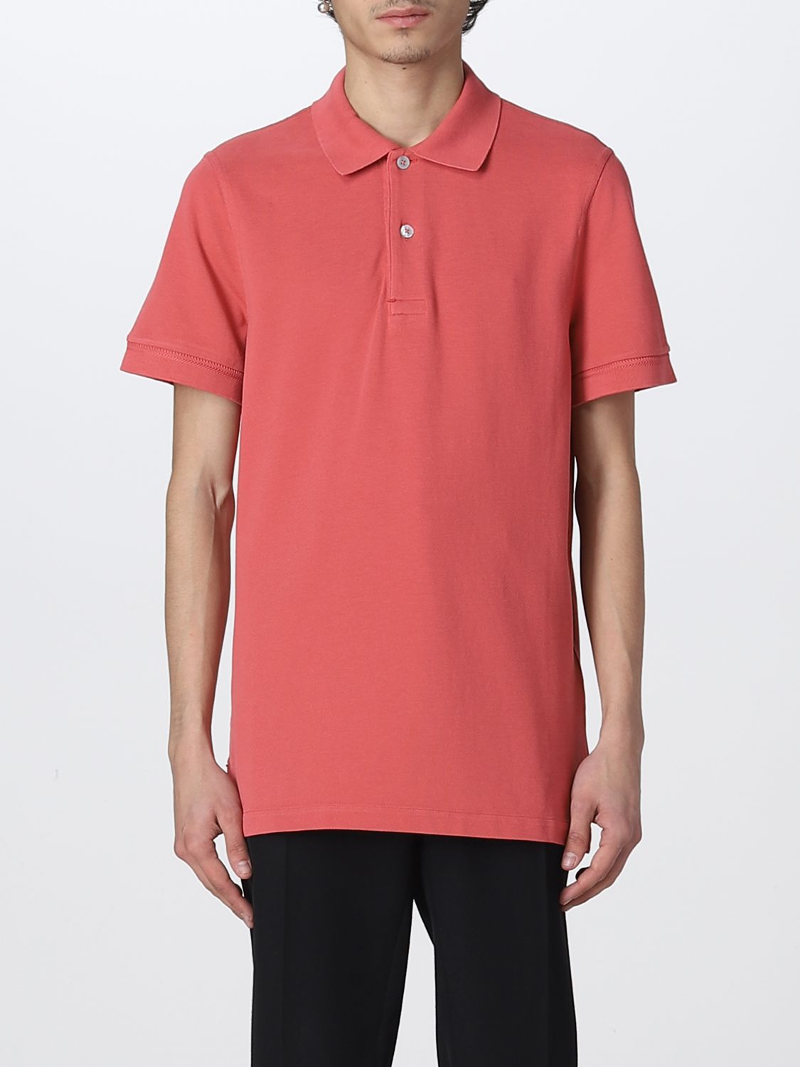 TOM FORD: polo shirt for man - Orange | Tom Ford polo shirt JPS002JMC007S23  online on 