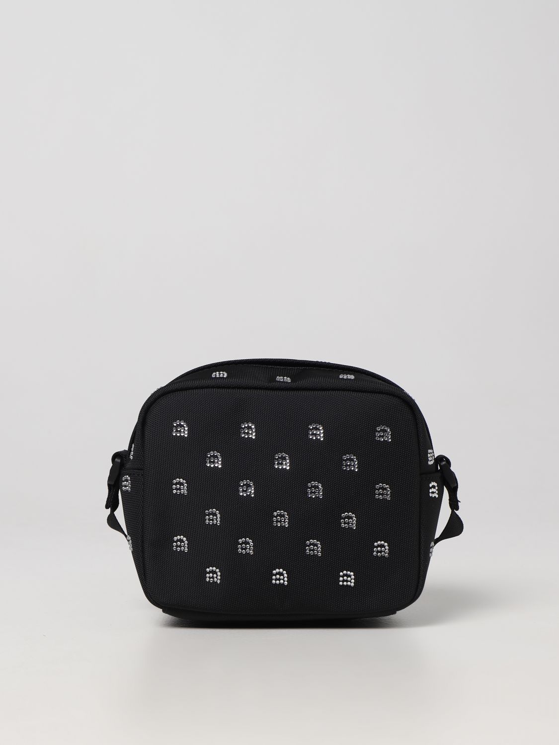 Shop Alexander Wang Wangsport Bag In Nylon With Rhinestones In Black