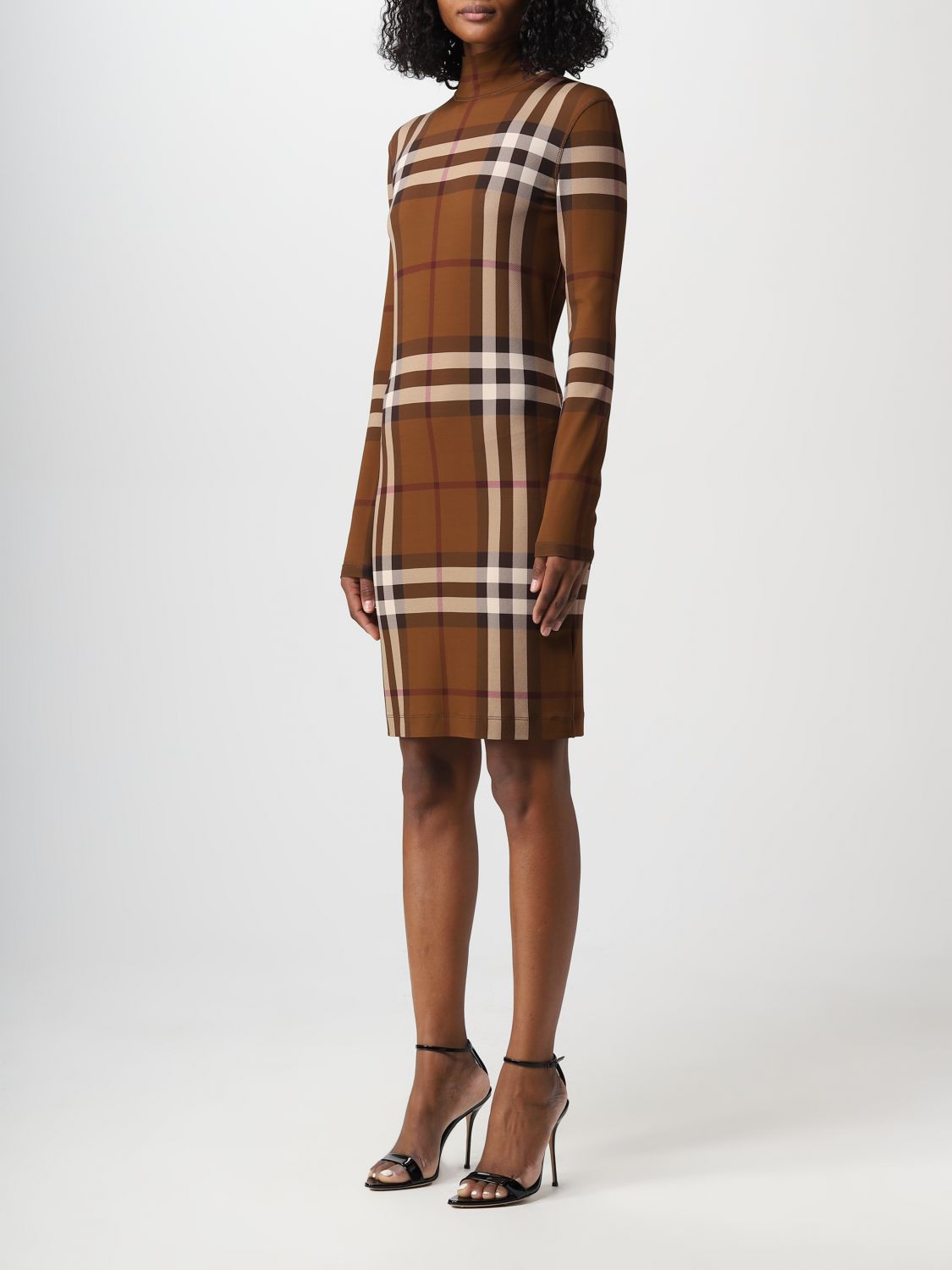 BURBERRY: dress for women - Brown | Burberry dress 8057106 online on  