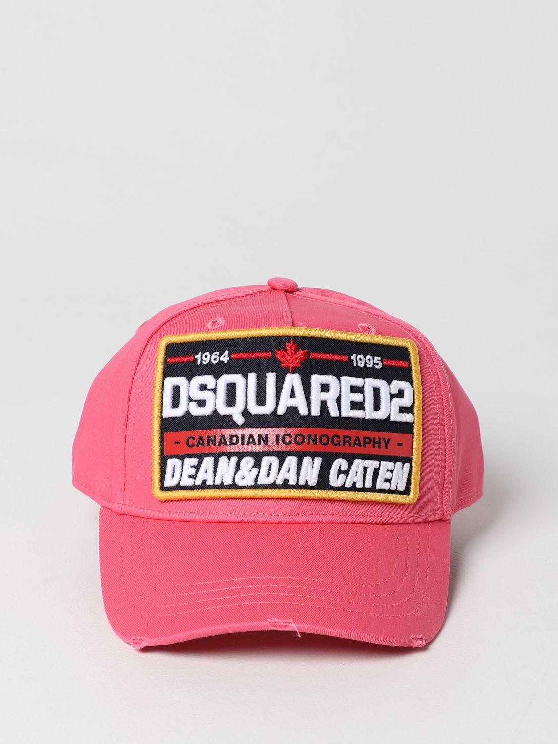 Cappello Dsquared2: Cappello Dsquared2 in cotone con patch rosa 2