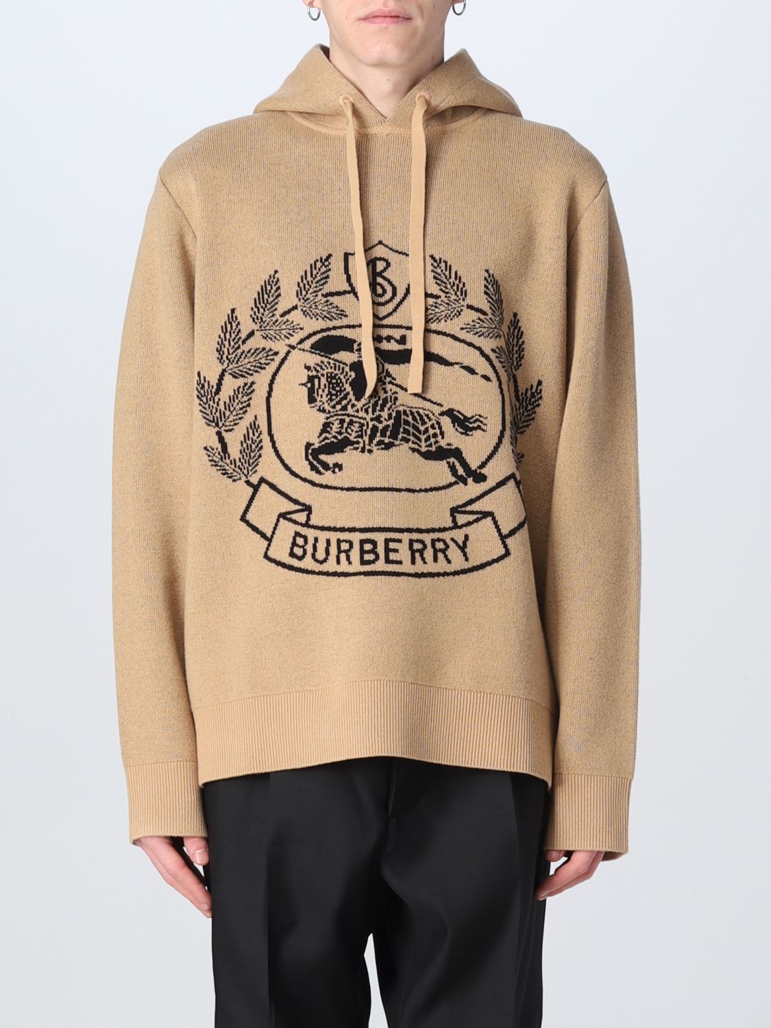 barmhjertighed Samarbejdsvillig Elegance BURBERRY: sweatshirt for men - Camel | Burberry sweatshirt 8064129 online  on GIGLIO.COM