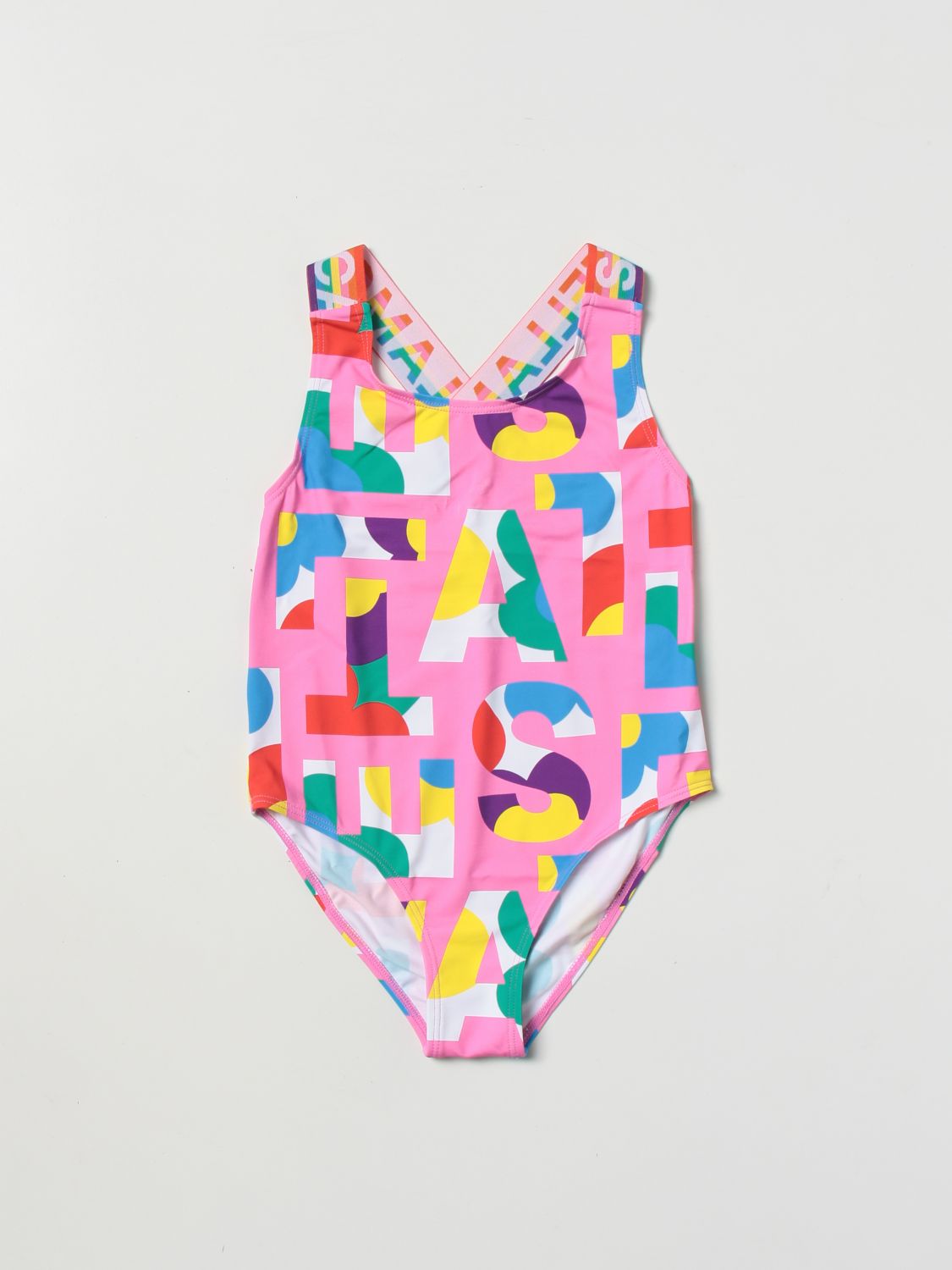 STELLA MCCARTNEY KIDS: swimsuit for girls - Pink | Stella Mccartney ...