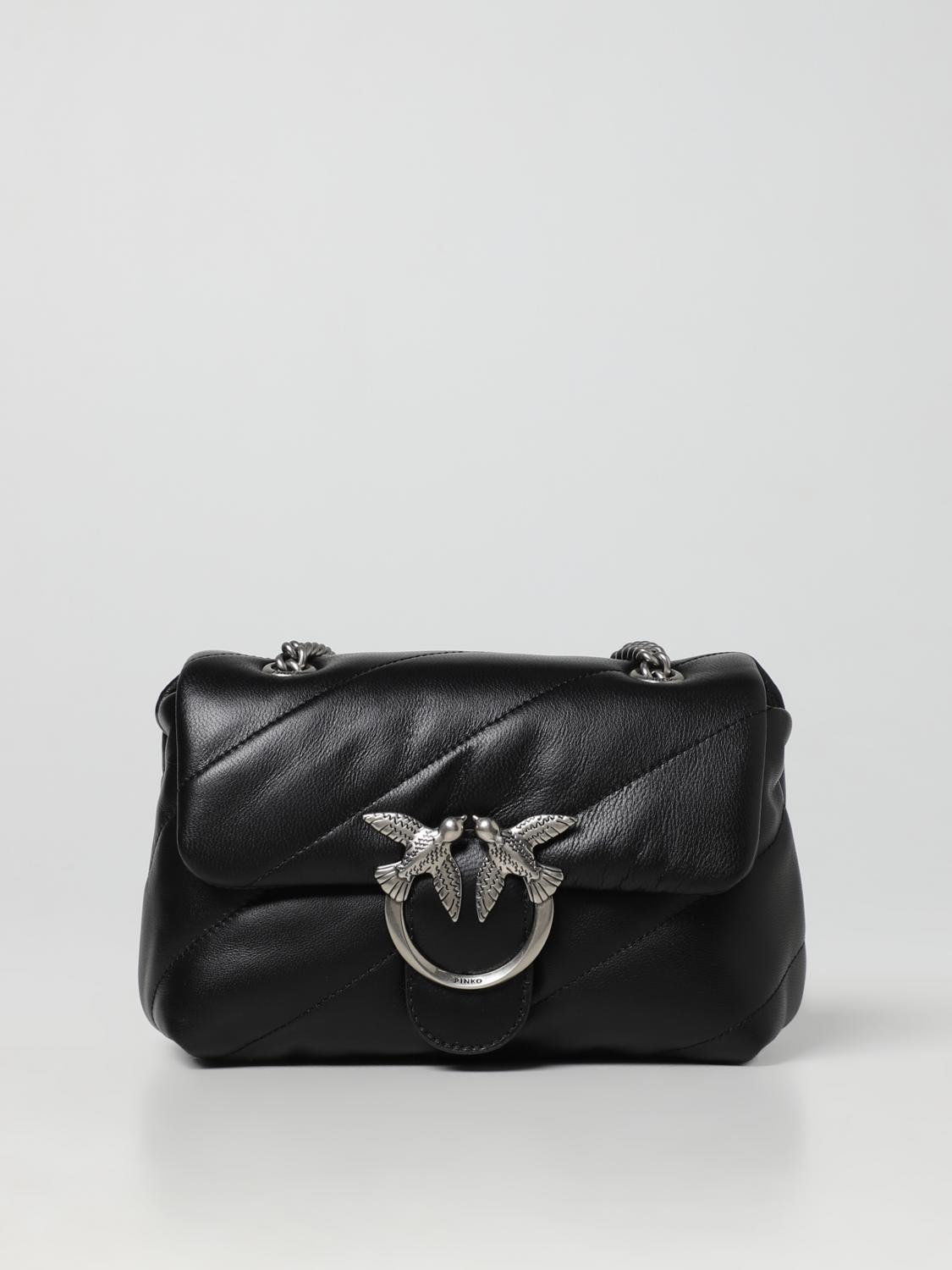 Pinko Classic Love Bag Puff Maxi Quilt In Black 1