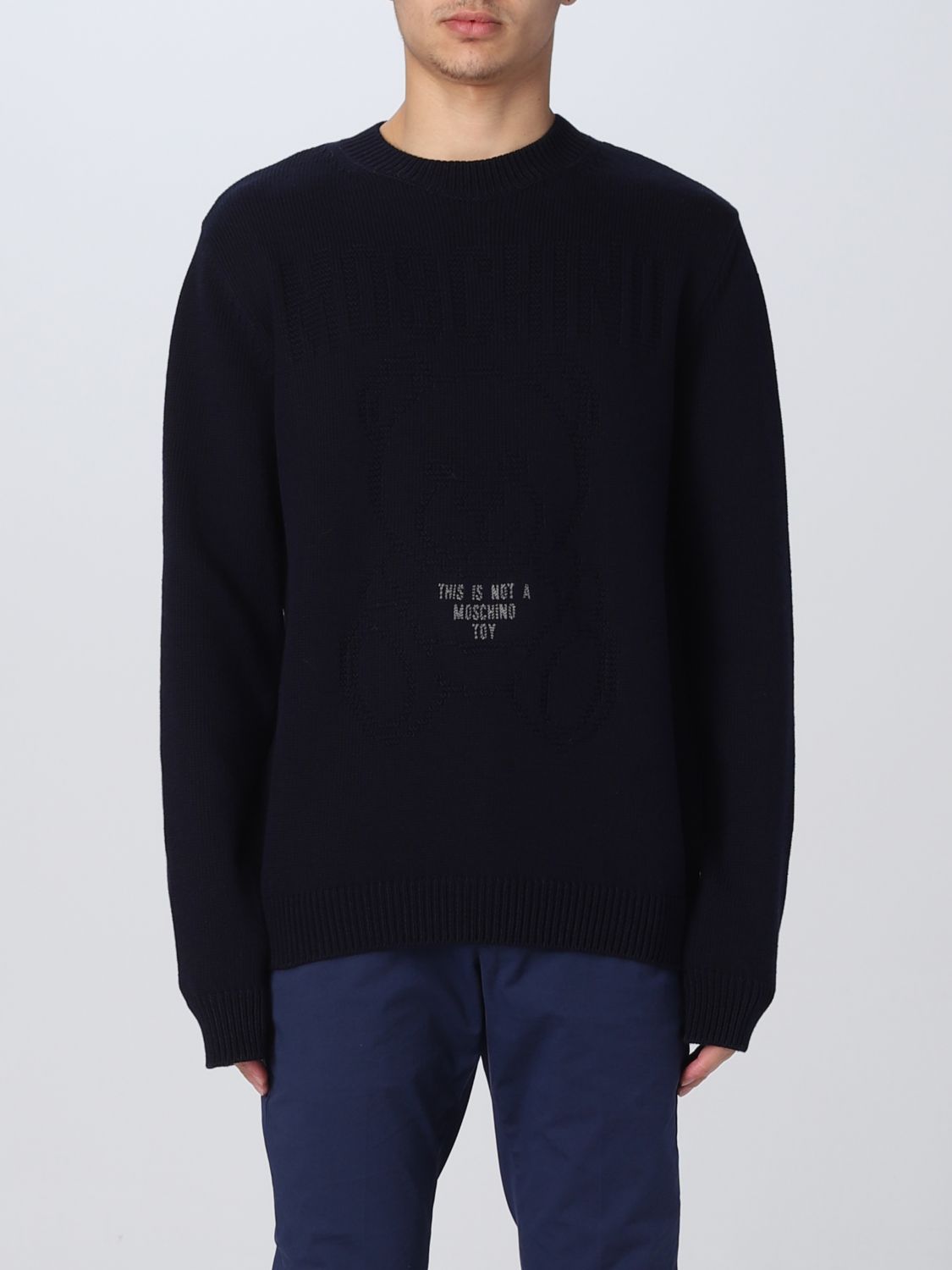 Moschino Couture Sweater  Men Color Blue