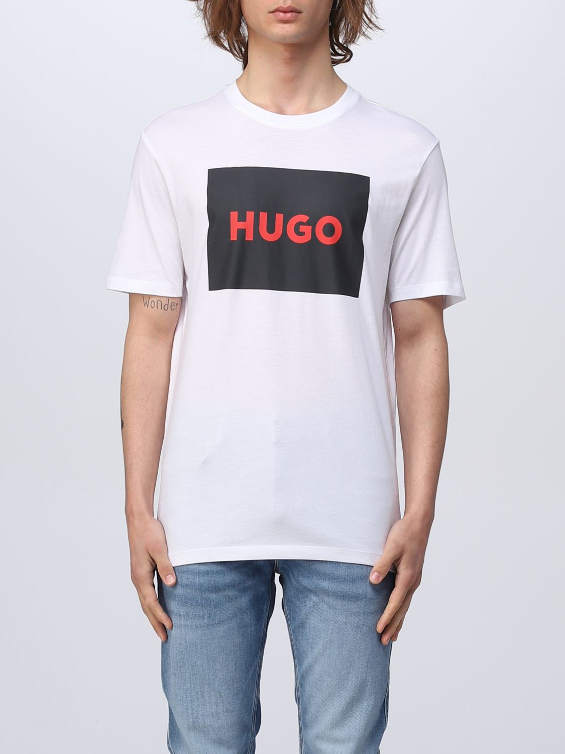 t-shirt for man - White | Hugo t-shirt 50467952 at GIGLIO.COM