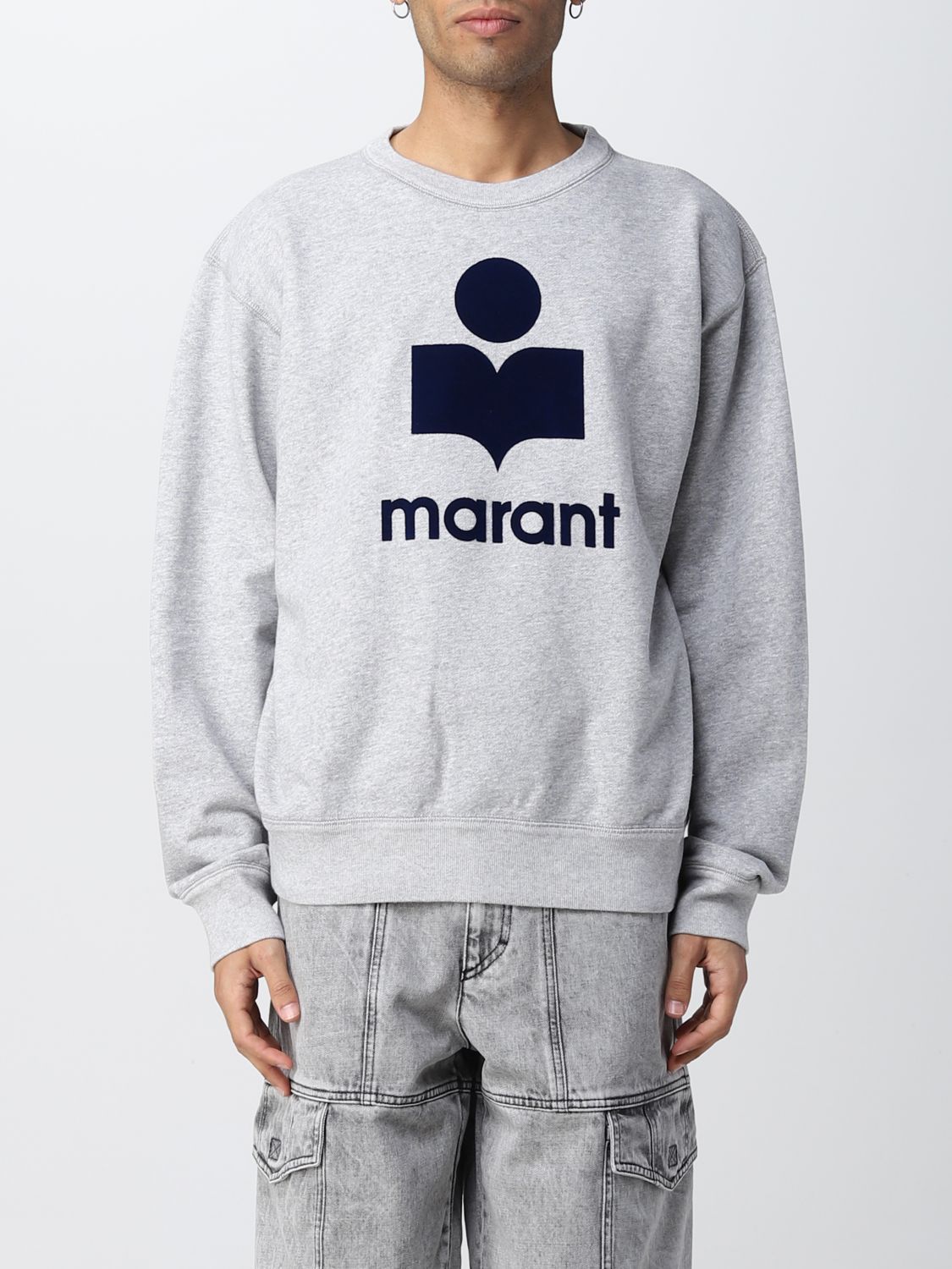 Frivillig gravid Vandret ISABEL MARANT: sweatshirt for man - Grey | Isabel Marant sweatshirt  SW0029HAA1M05H online on GIGLIO.COM