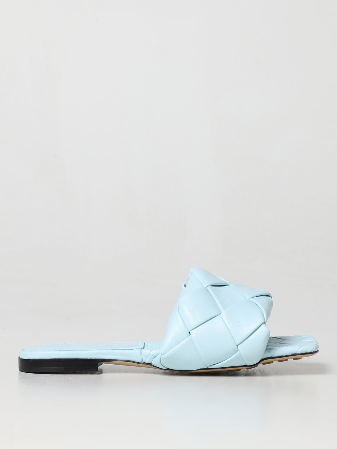 Bottega Veneta Flat Sandals  Woman Color Sky Blue