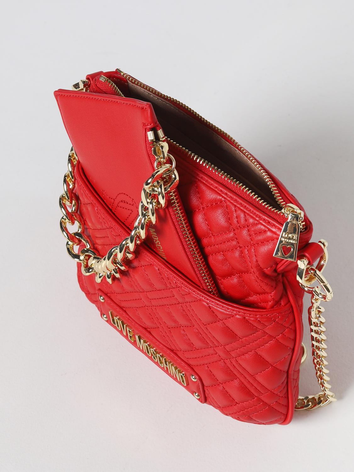 LOVE MOSCHINO shoulder bag for woman Red Love Moschino shoulder