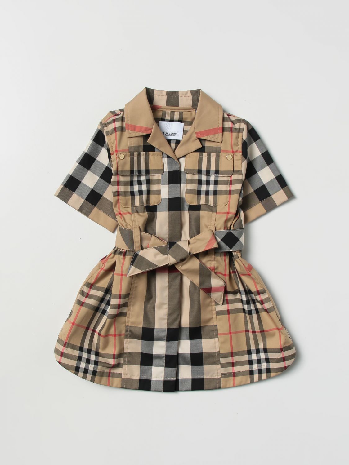 BURBERRY: romper for baby - Multicolor | Burberry romper 8061952 online on  