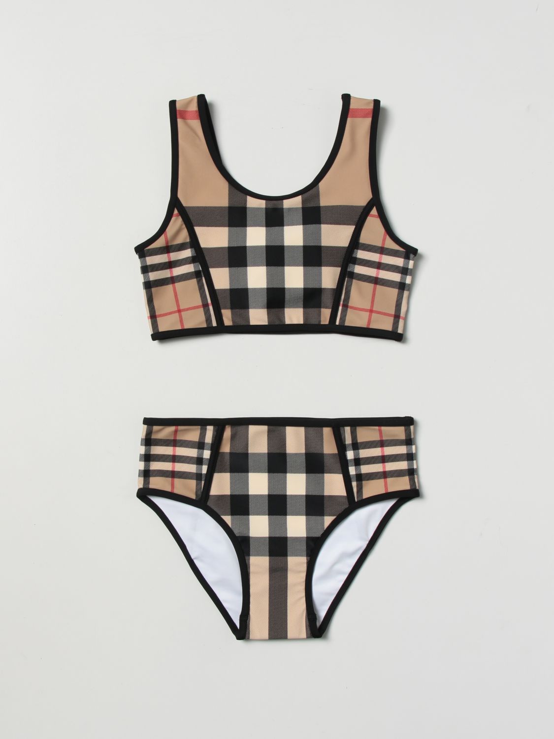 BURBERRY: swimsuit for girls - Beige | Burberry swimsuit 8061850 online on  