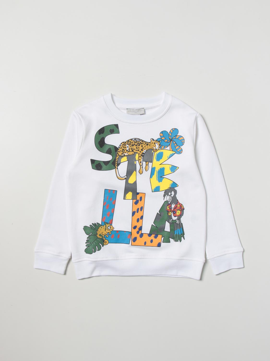 Stella Mccartney Animal Logo-print Cotton Sweatshirt In White