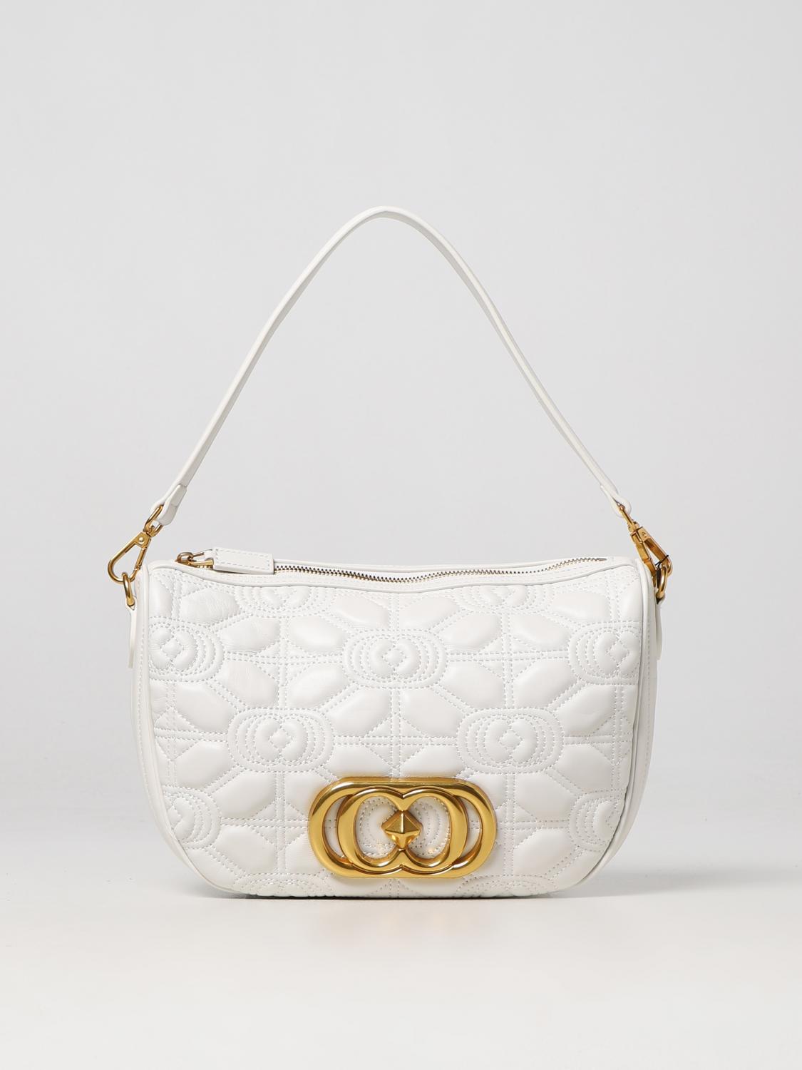 Borsa a spalla La Carrie: Borsa Touchy La Carrie in nappa trapuntata bianco 1