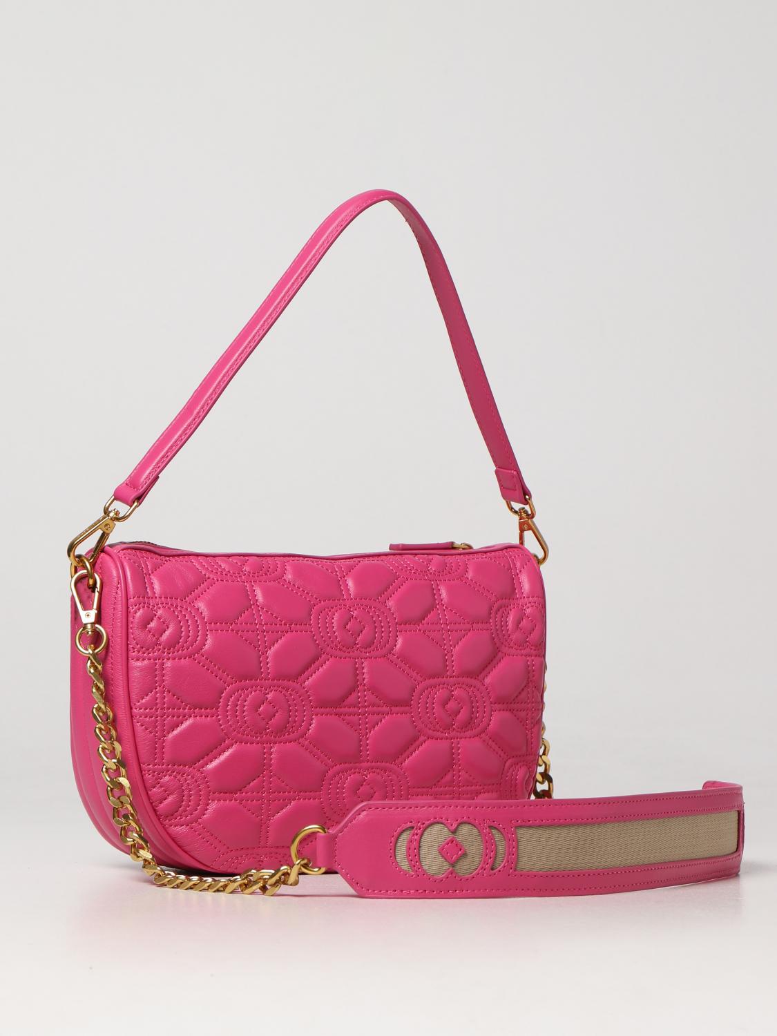 Borsa a spalla La Carrie: Borsa Touchy La Carrie in nappa trapuntata fuxia 2