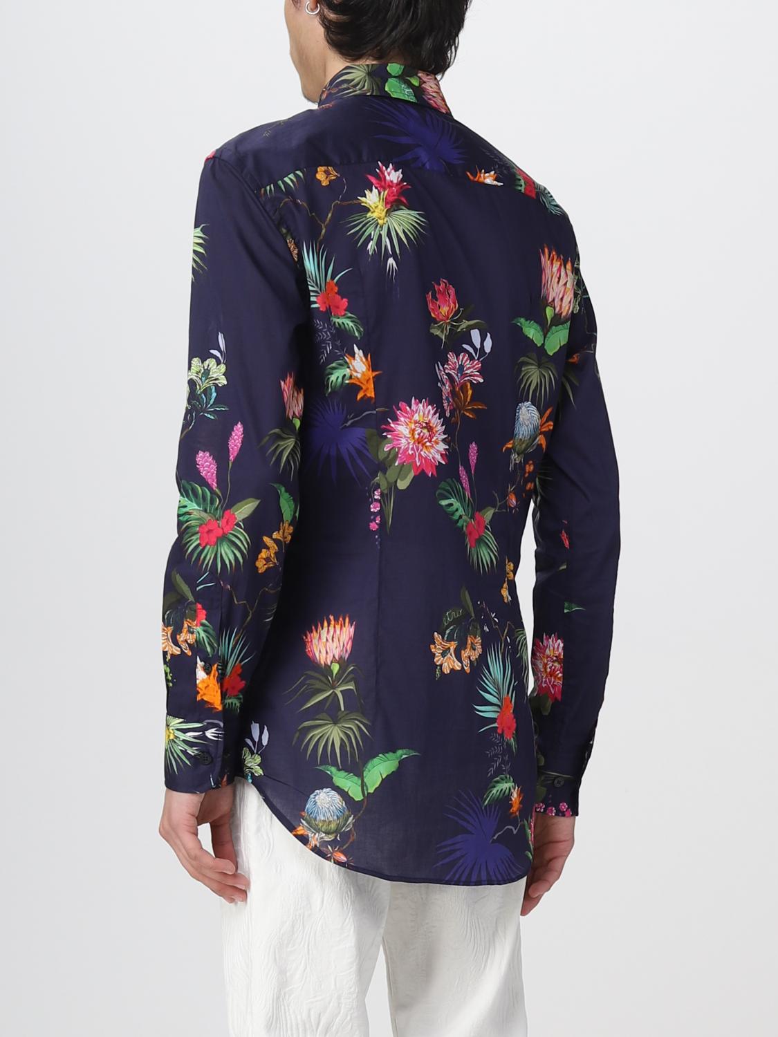 Camicia Etro: Camicia Etro in misto cotone stampato blue 3