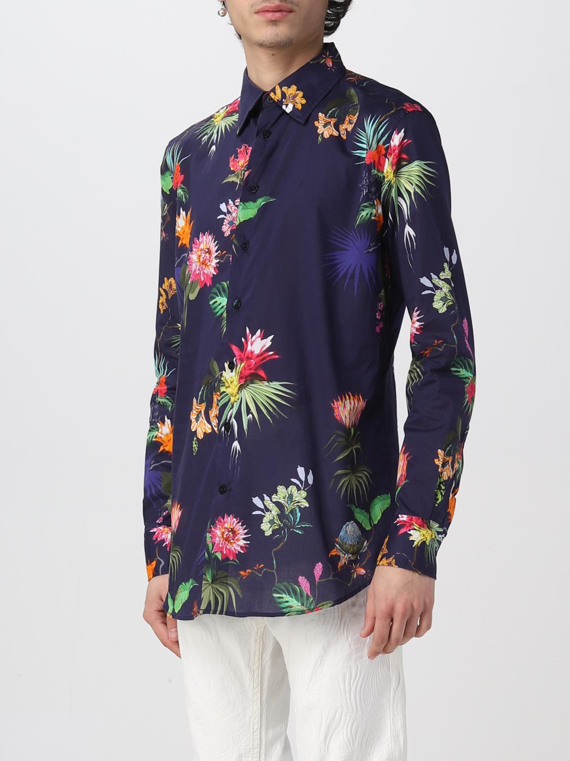 Camicia Etro: Camicia Etro in misto cotone stampato blue 4