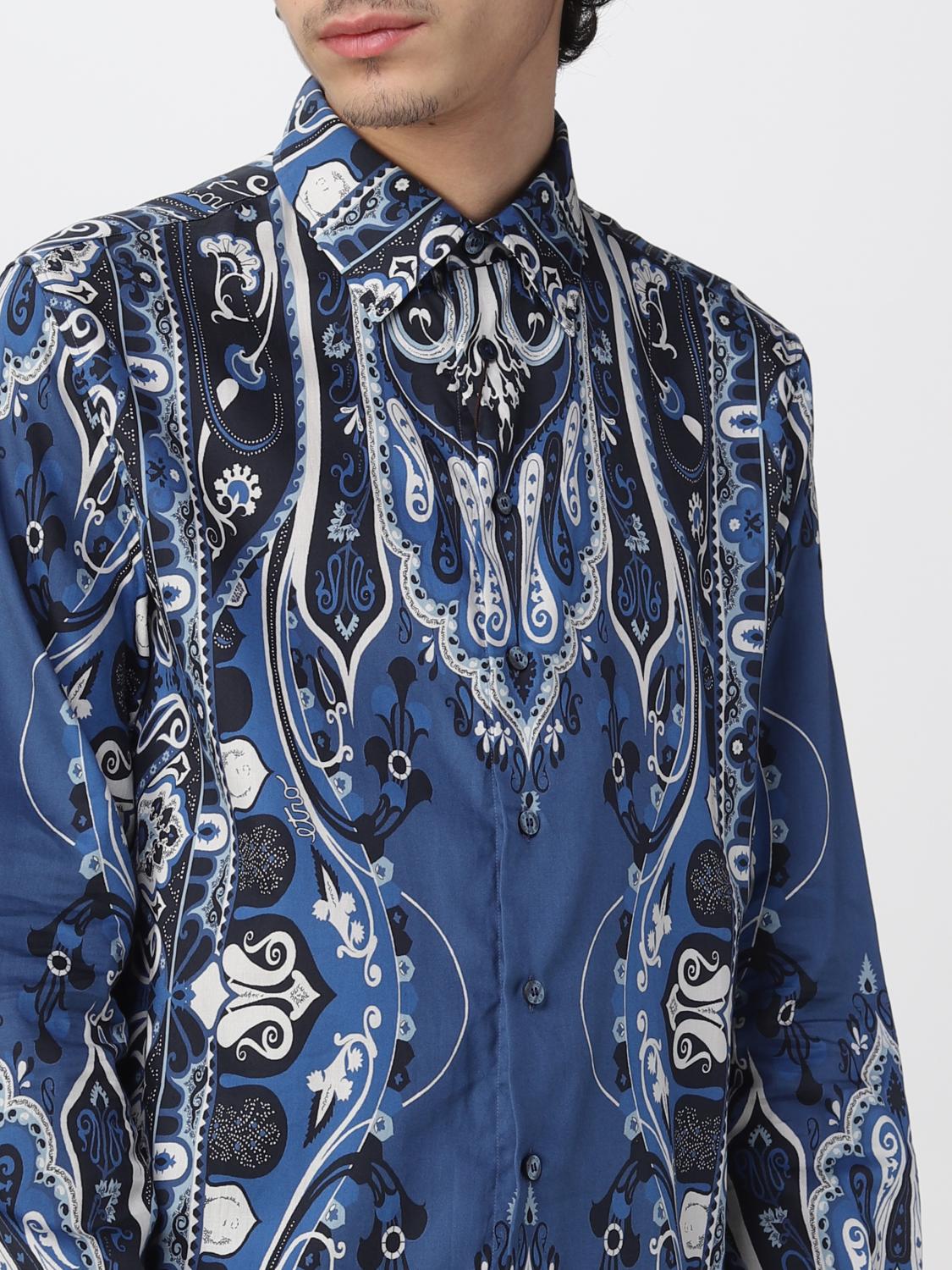 Camicia Etro: Camicia Etro in cotone blue 5
