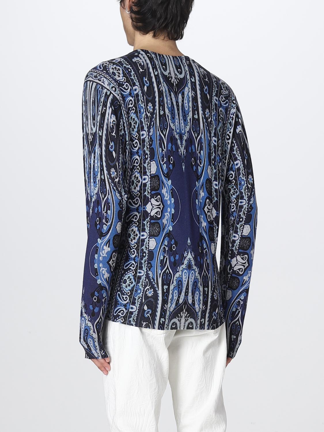 Etro Sweater For Man Blue Etro Sweater 1m5009419 Online On Giglio