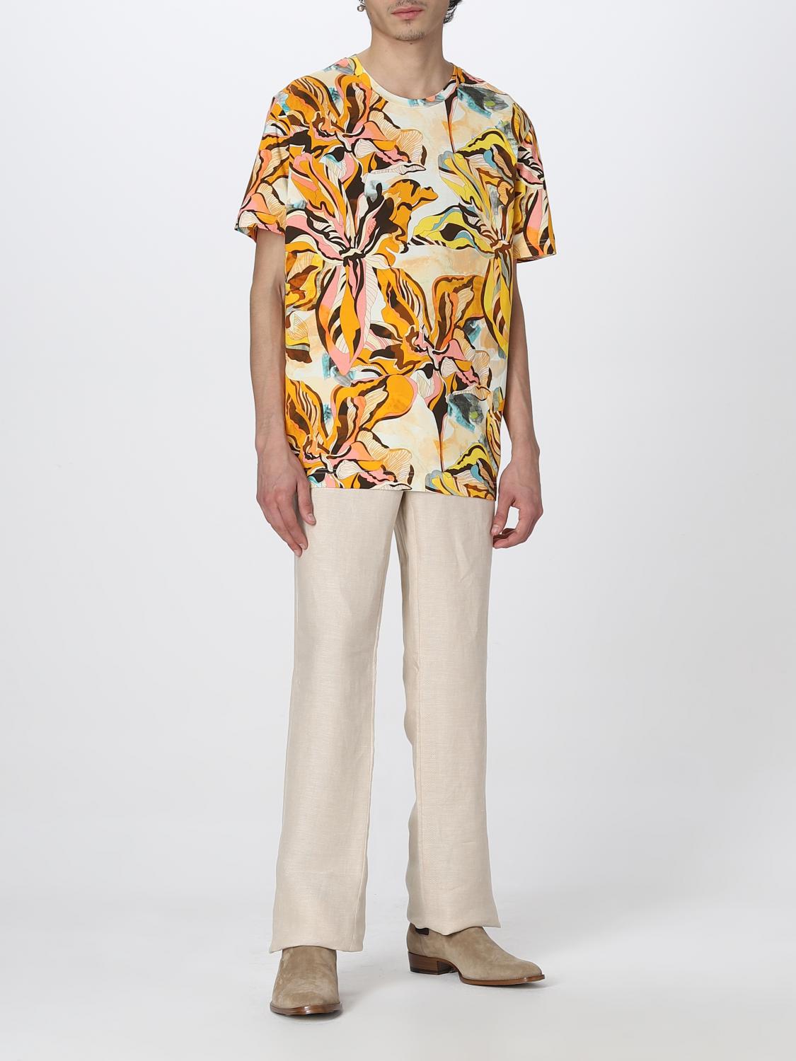 T-shirt Etro: T-shirt Etro in cotone stampato arancione 2