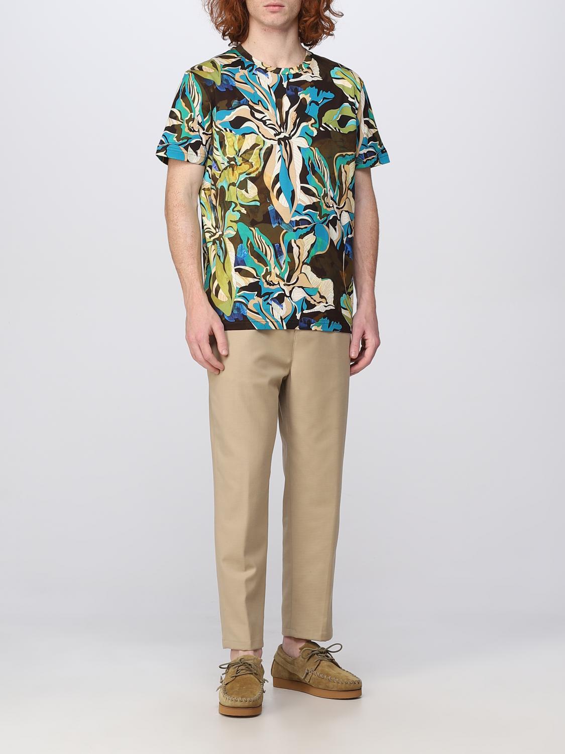 T-shirt Etro: T-shirt Etro in cotone stampato verde 2