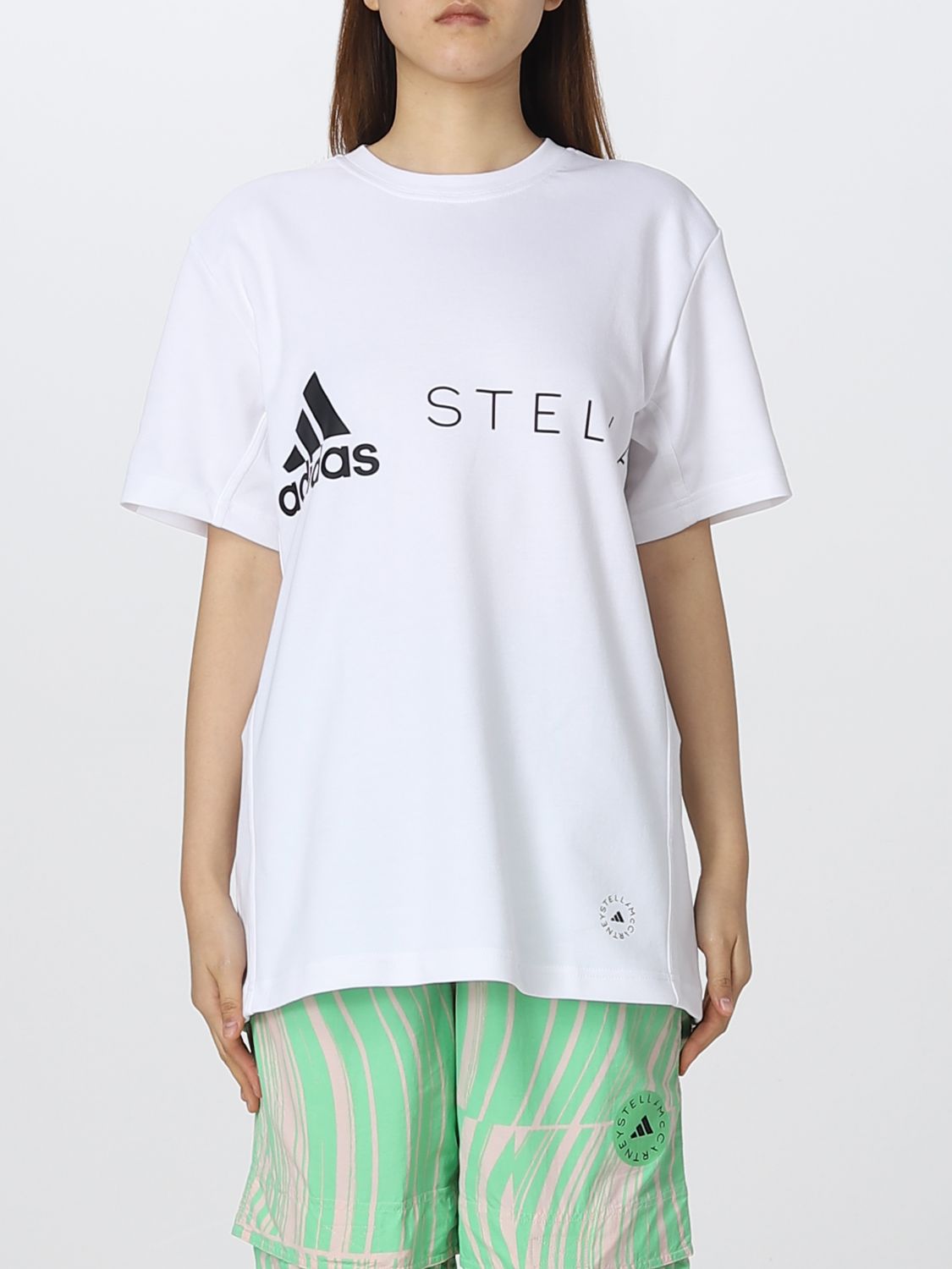 T-shirt Adidas By Stella Mccartney: T-shirt Adidas By Stella McCartney in cotone organico bianco 1