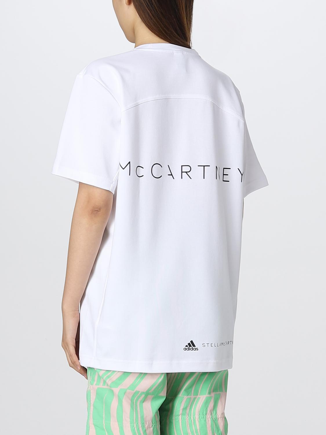 T-shirt Adidas By Stella Mccartney: T-shirt Adidas By Stella McCartney in cotone organico bianco 3