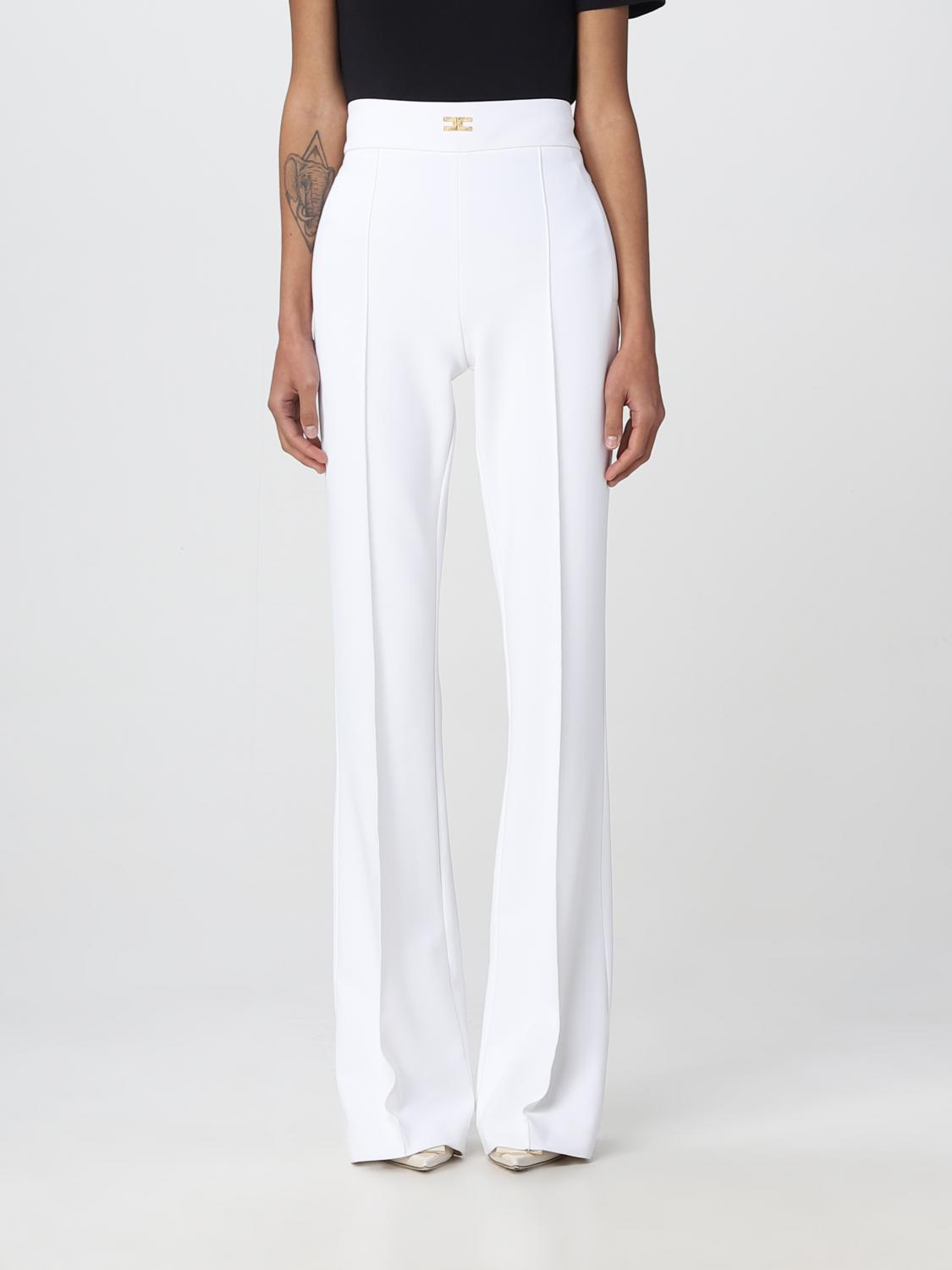 Elisabetta Franchi Pants  Woman Color Ivory