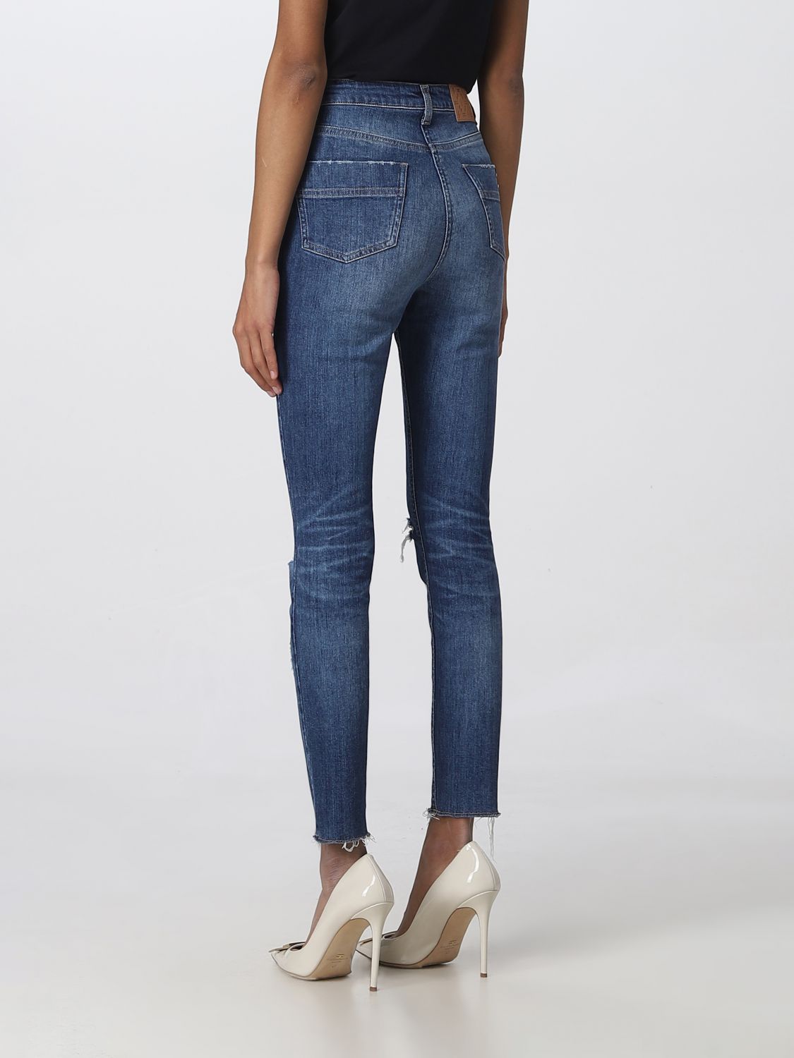 ELISABETTA FRANCHI: jeans for woman - Denim | Elisabetta Franchi jeans ...
