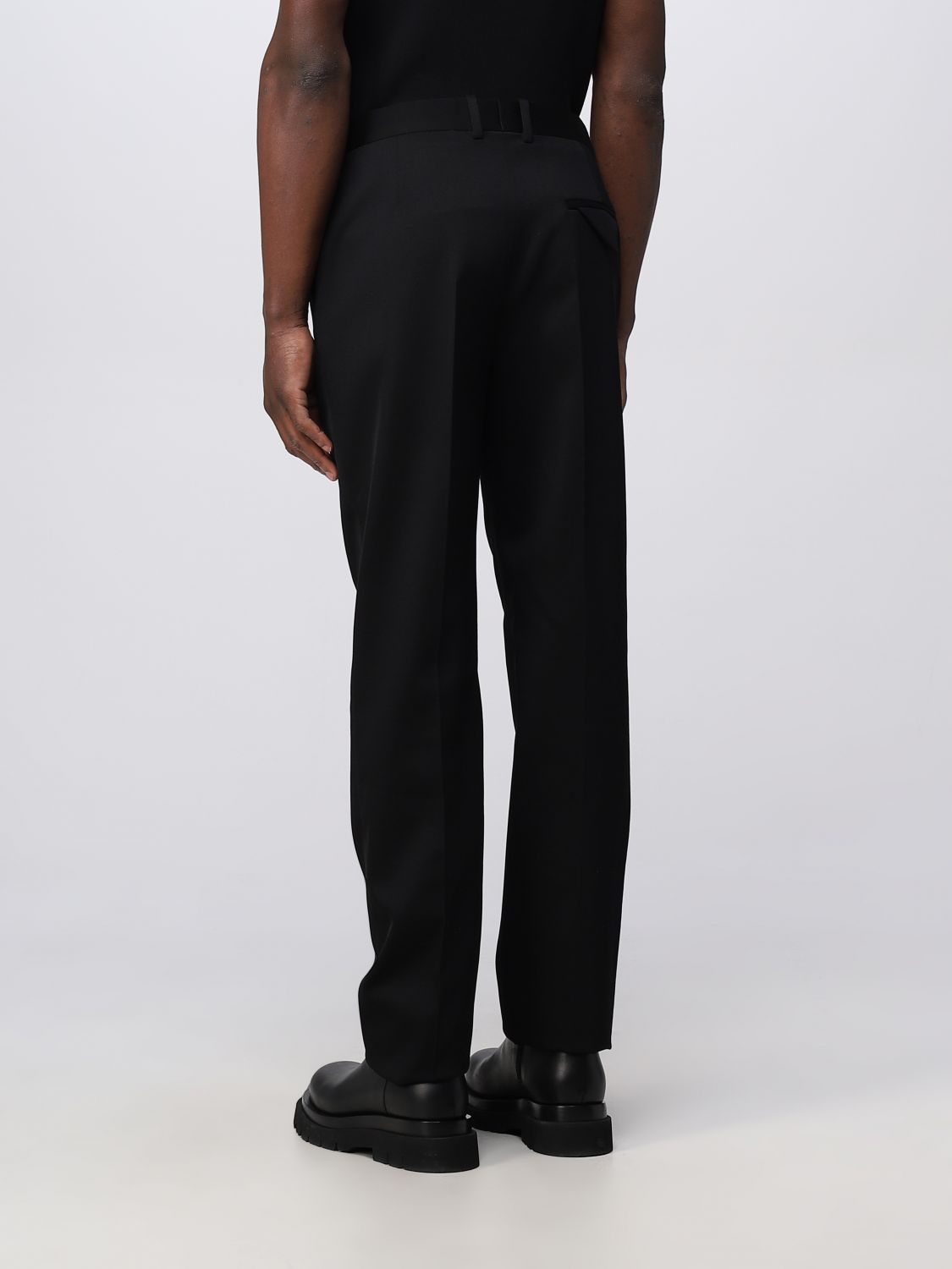 BOTTEGA VENETA: trousers in gabardine - Black | Bottega Veneta