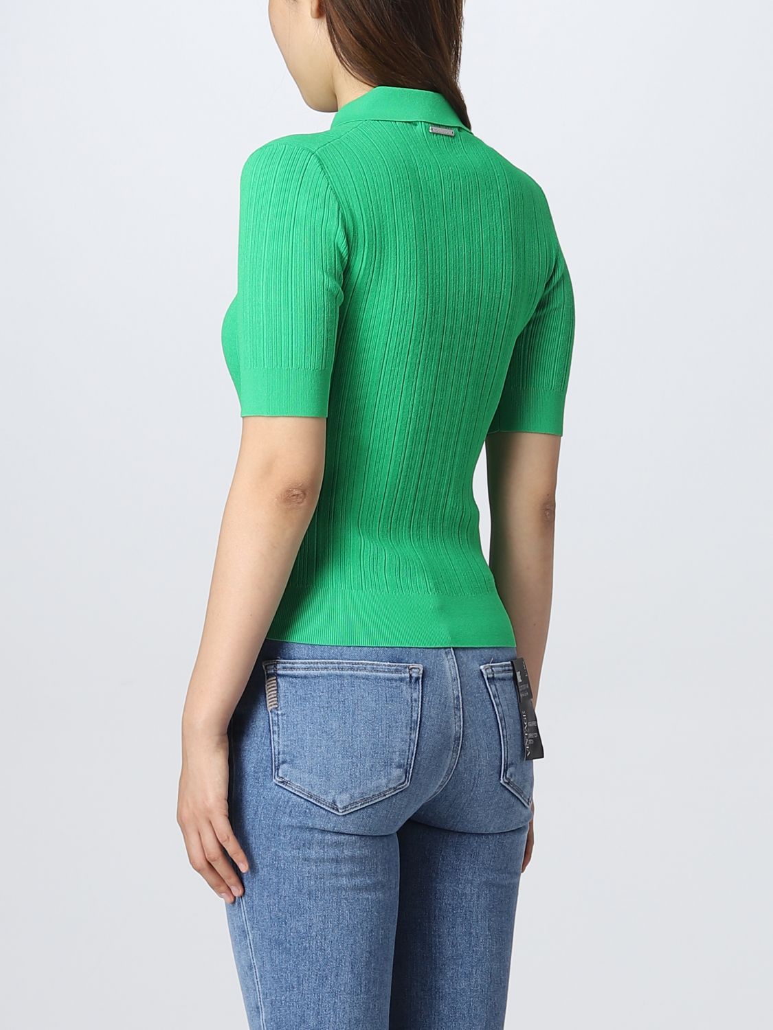 MICHAEL KORS: polo shirt for woman - Green | Michael Kors polo shirt  MS2600C33D online on 