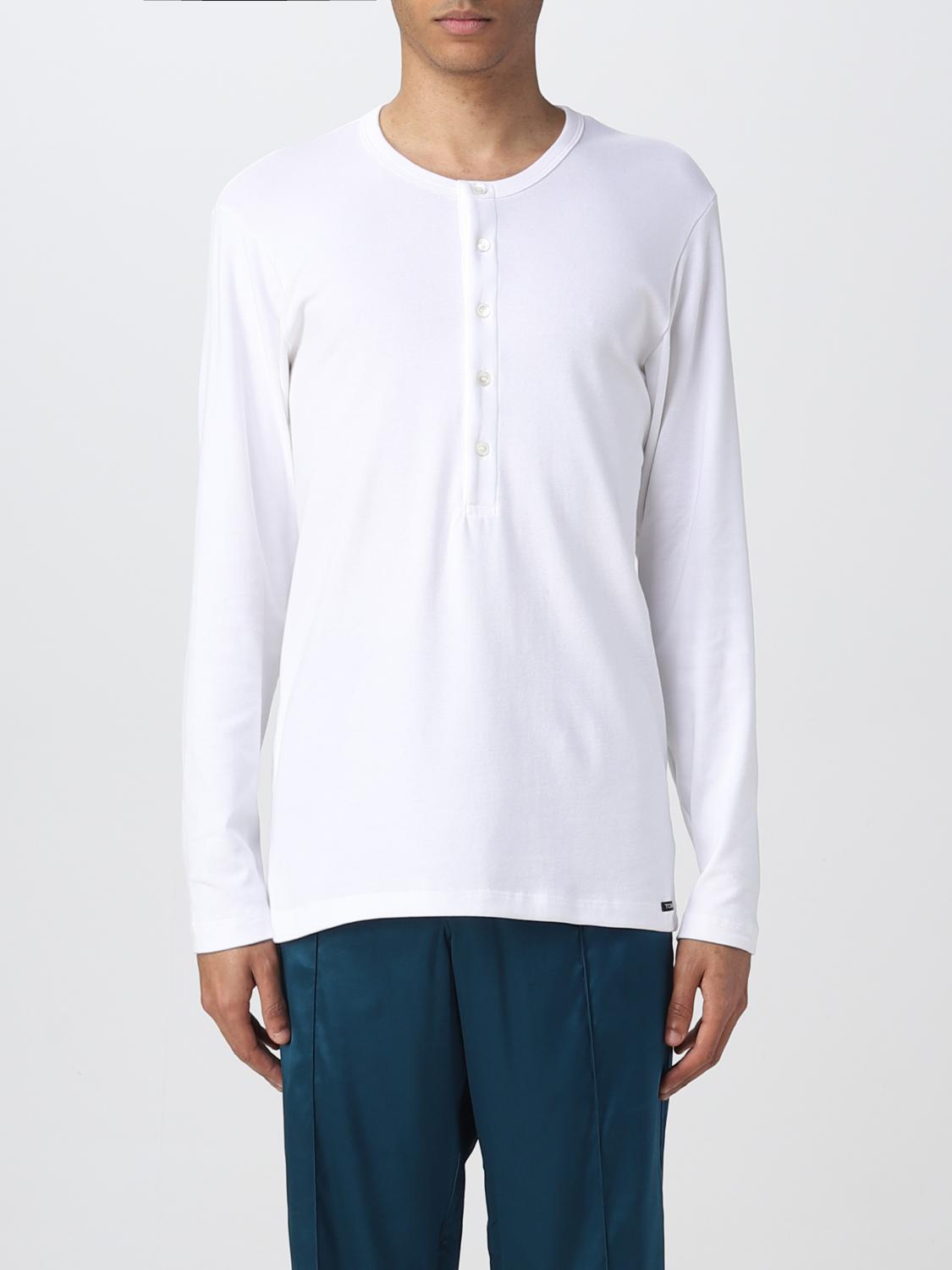 Shop Tom Ford T-shirt Men Color White