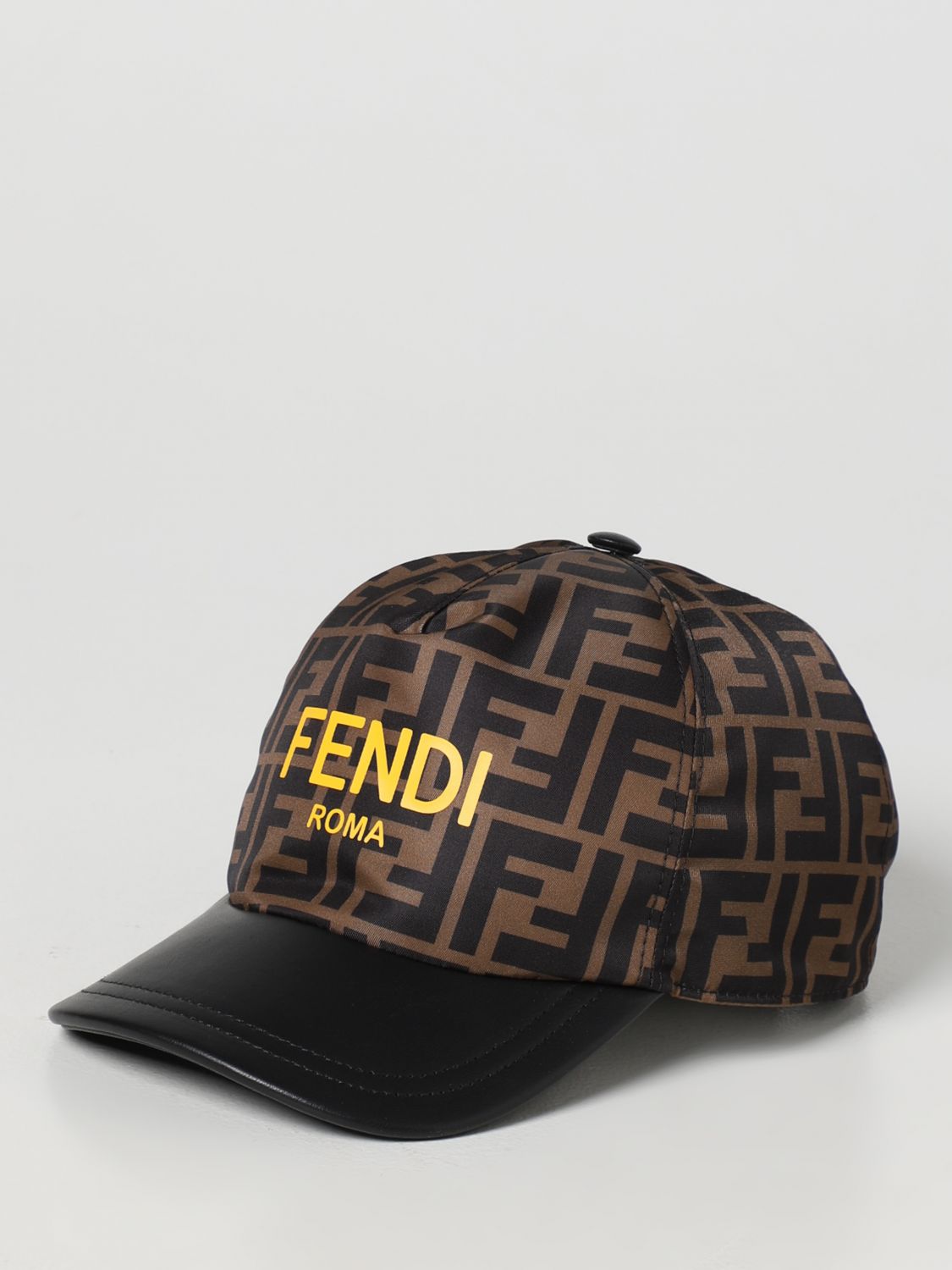 FENDI KIDS: hat for kids - Brown | Fendi Kids hat JUP004AMRP online on ...