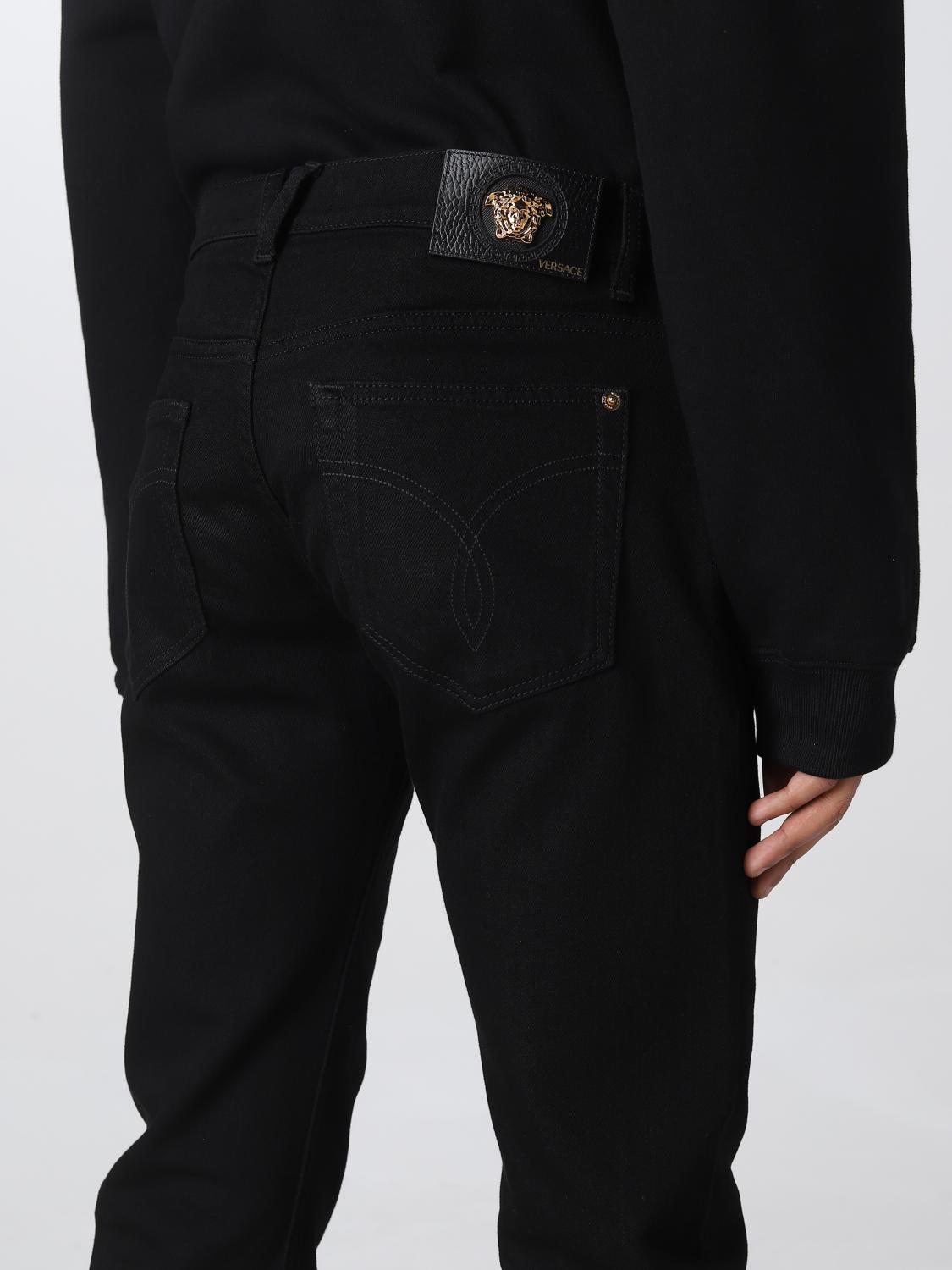 Jeans Versace: Jeans La Medusa Versace in denim nero 5