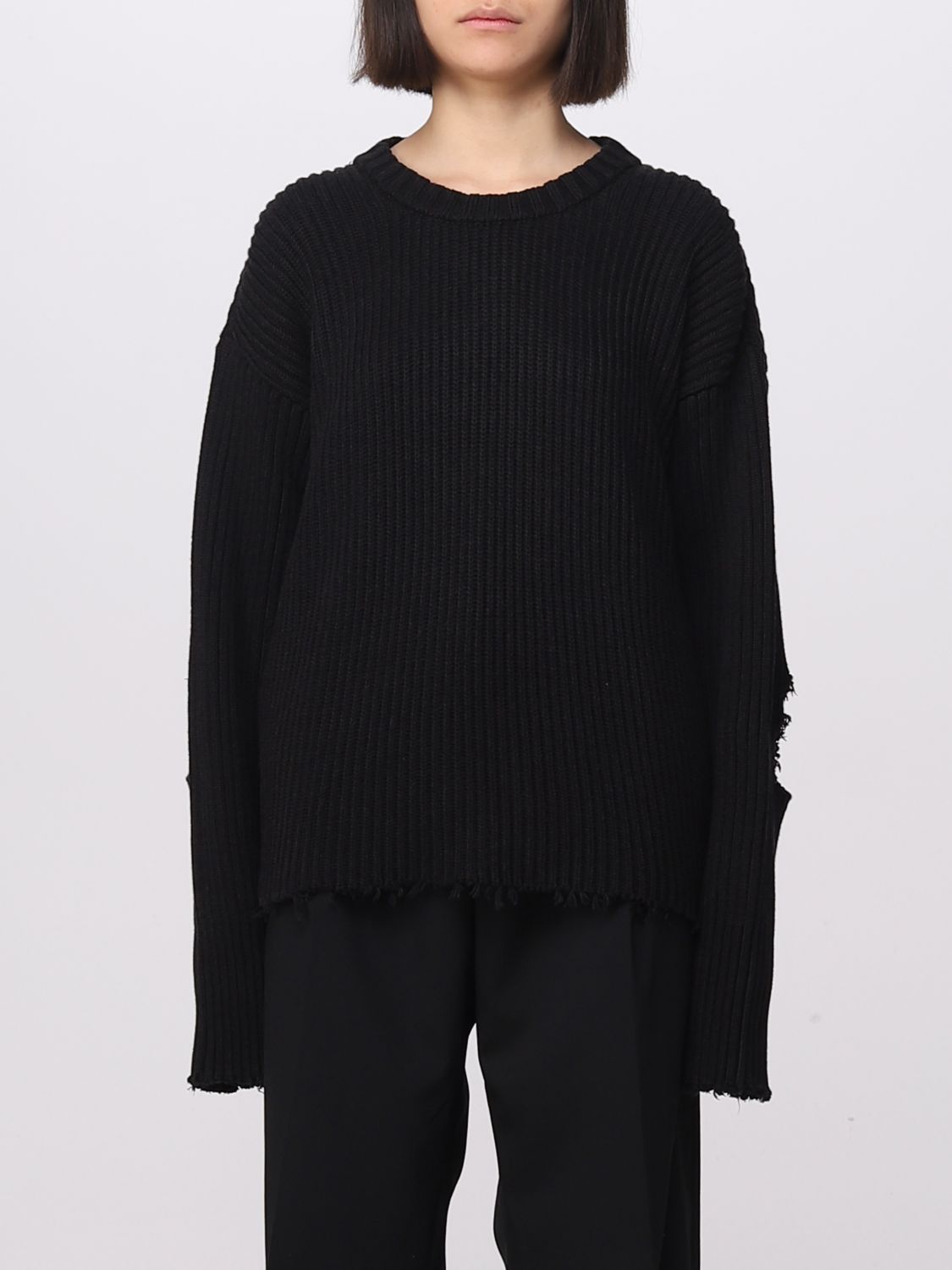 MM6 MAISON MARGIELA: sweater for woman - Black | Mm6 Maison Margiela ...