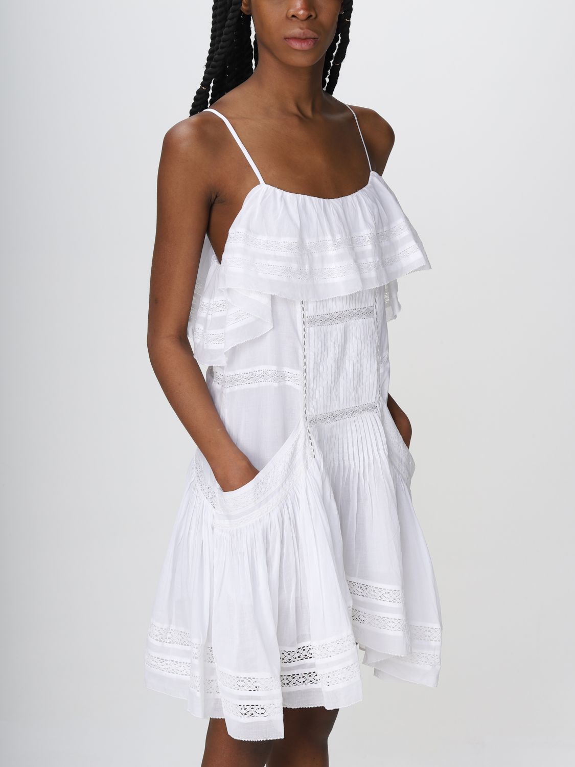 ISABEL MARANT ETOILE: dress for woman White | Isabel Marant Etoile dress RO0048FAA1J54E online at GIGLIO.COM