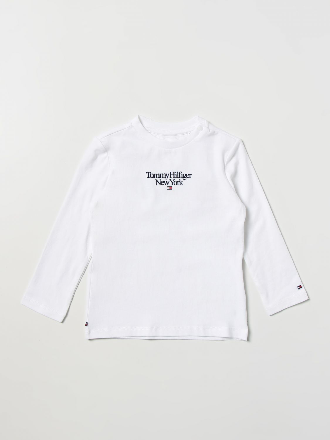 TOMMY HILFIGER: Camiseta bebé, Blanco Camiseta Tommy Hilfiger KN0KN01570 en línea GIGLIO.COM