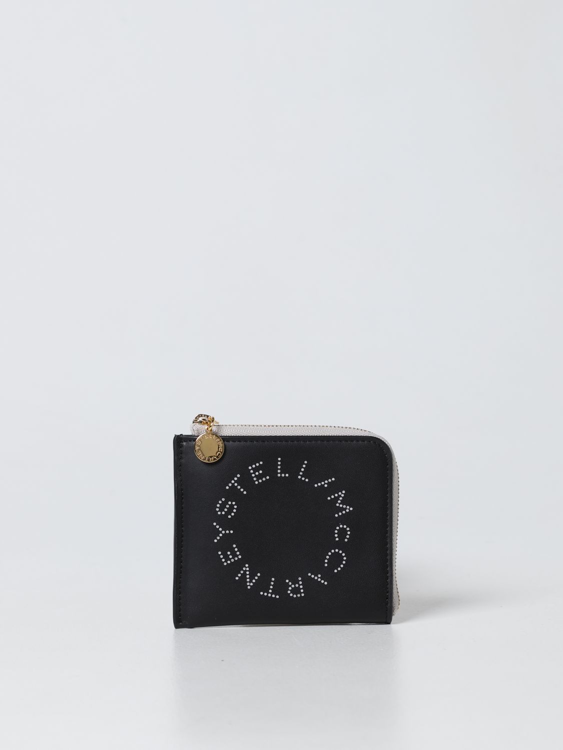 Stella Mccartney Wallet In Synthetic Leather In Black