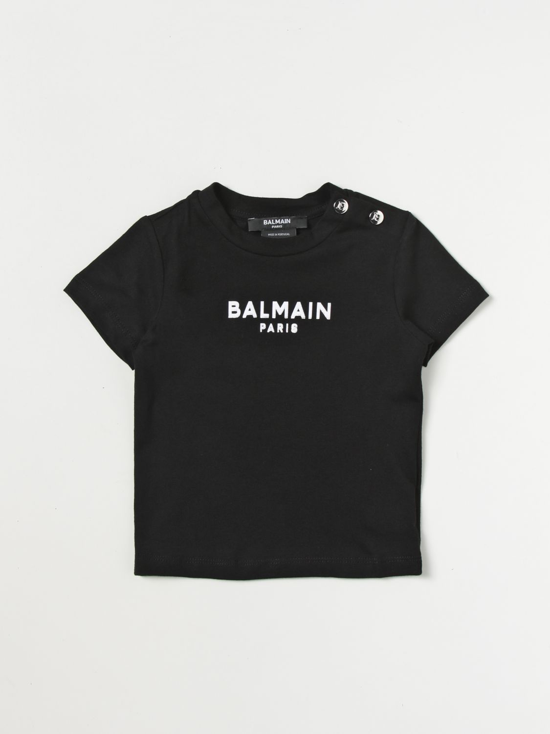 Balmain Babies' Kids Logo T-shirt (3-36 Months) In Black