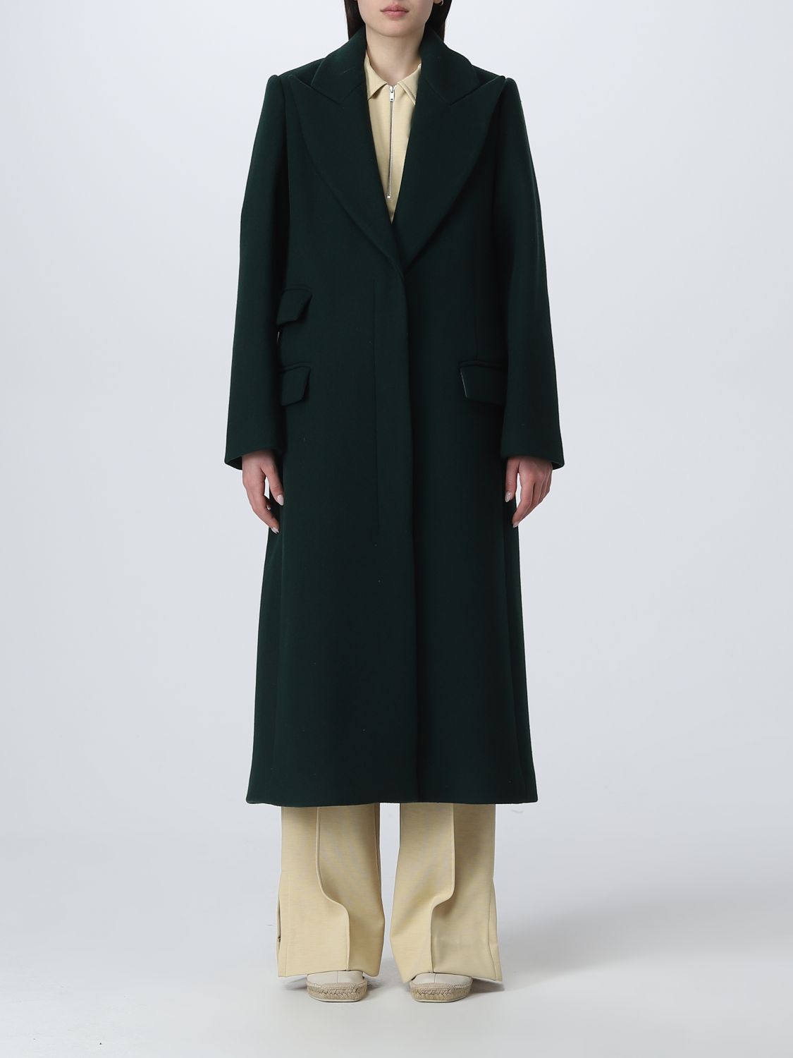Coat Loewe: Loewe coat for woman green 1