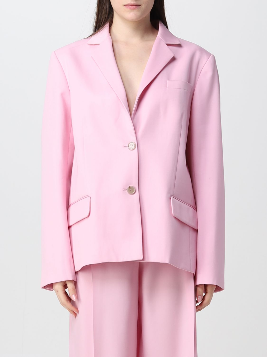 NINA RICCI: blazer for woman - Pink | Nina Ricci blazer 23PCVE005WV0241 ...