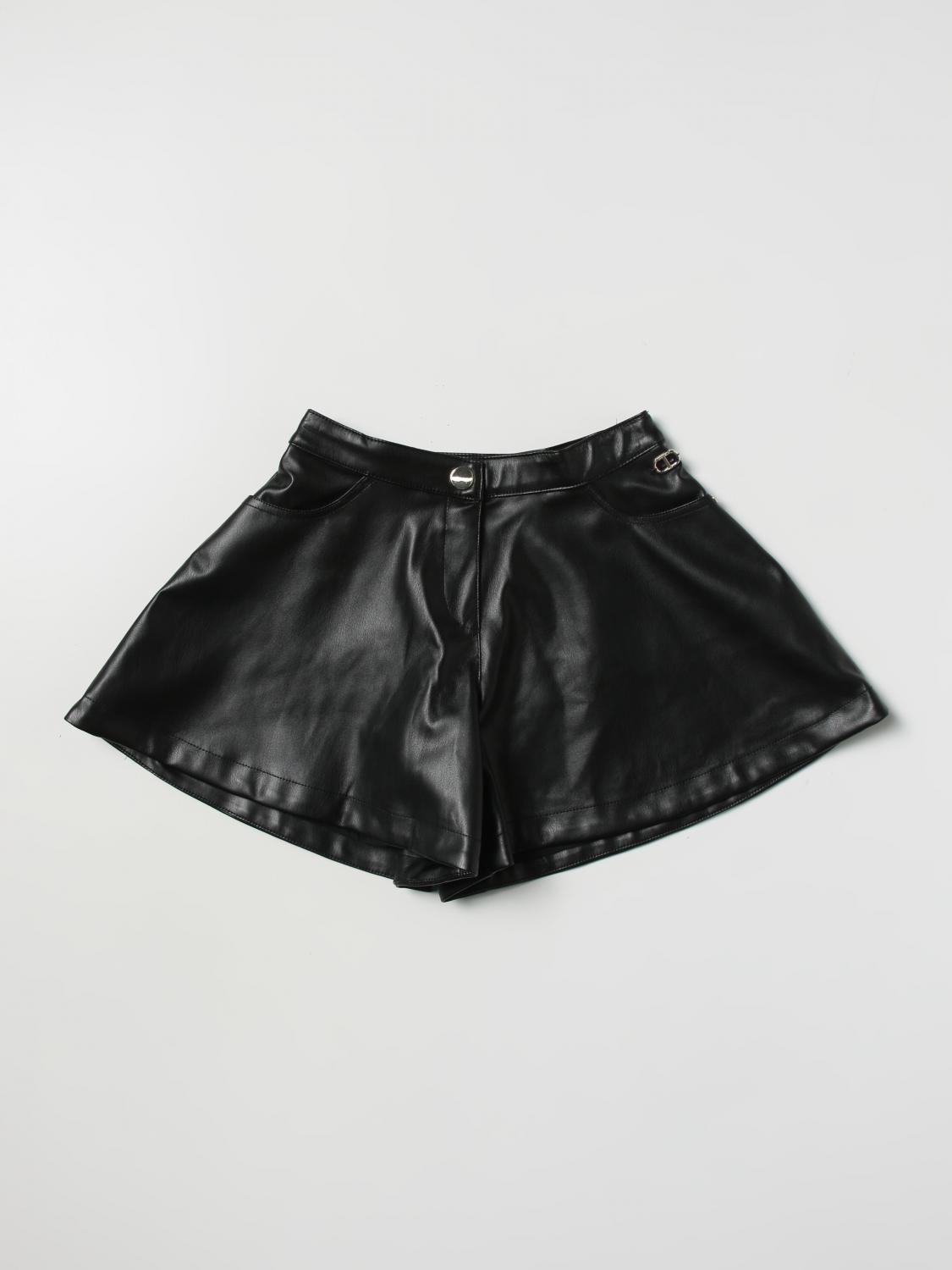 Twinset Short Kids Color Black In Black