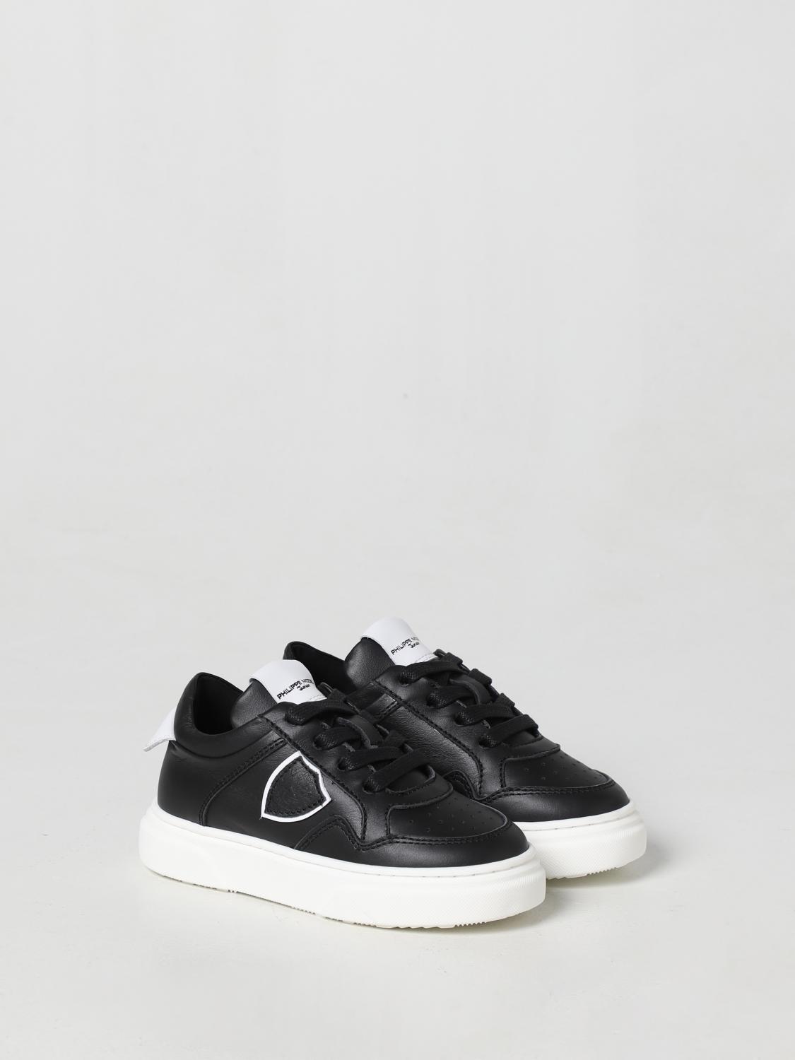 Sneakers Philippe Model Junior: Sneakers Temple Philippe Model Junior in pelle nero 2